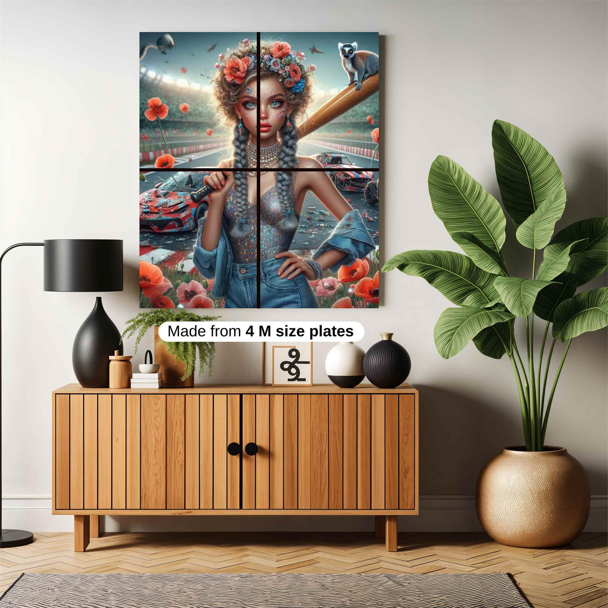 Poppy Warrior Safe Wall Magnetic / M