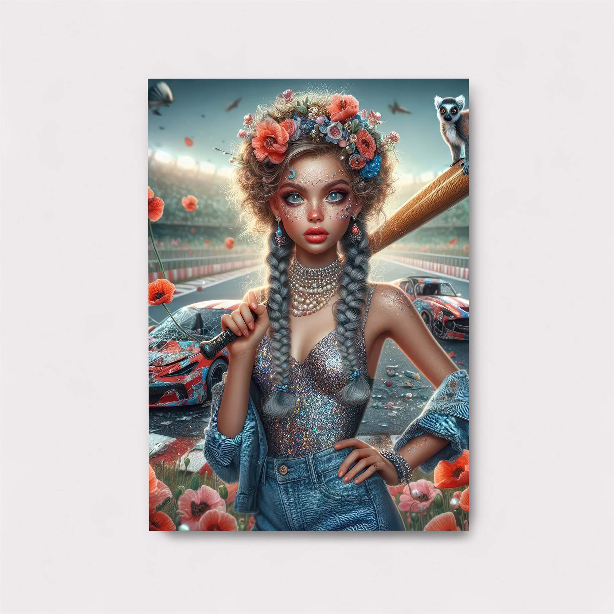 Poppy Warrior Safe Wall Magnetic / M