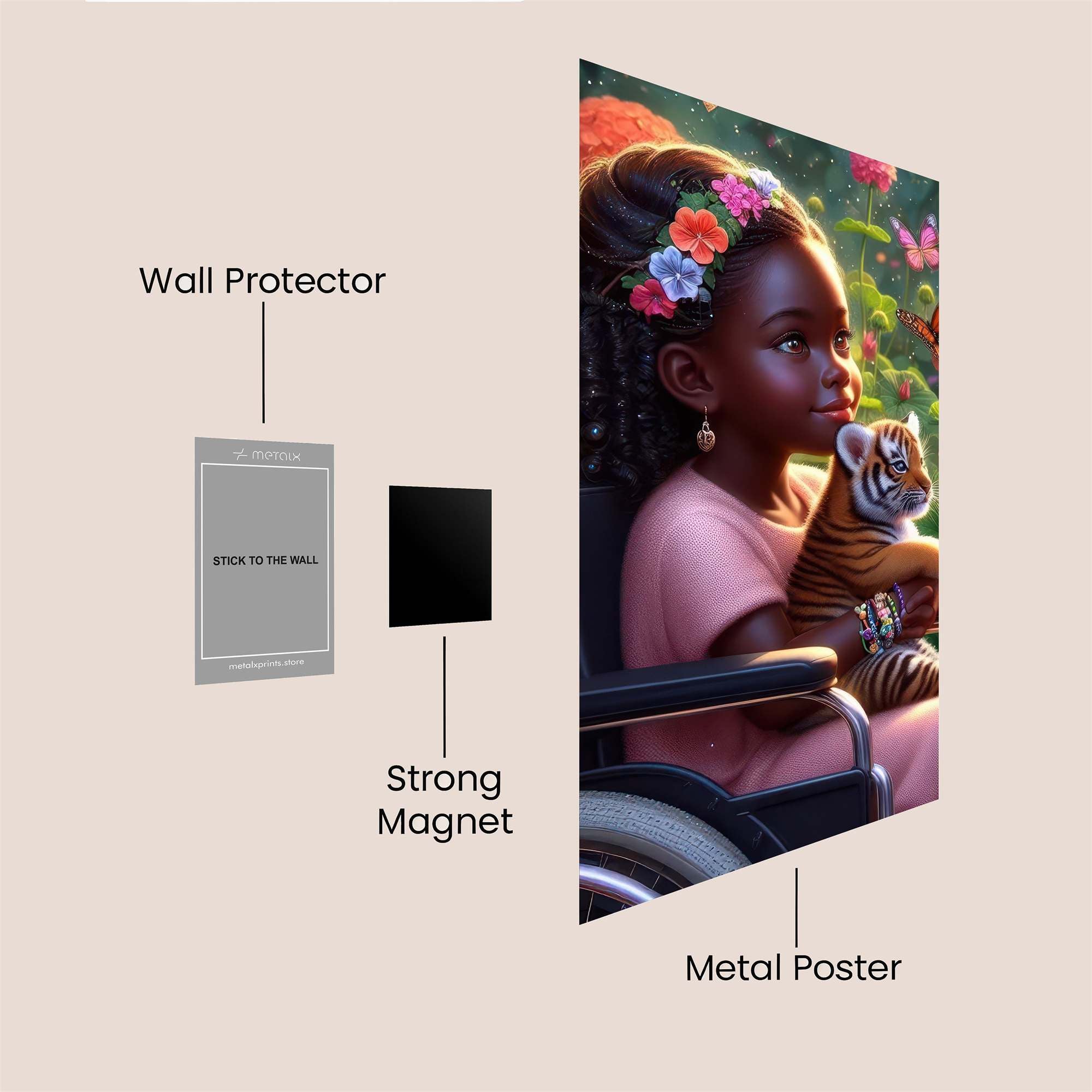 Tiger Serenity Safe Wall Magnetic / M