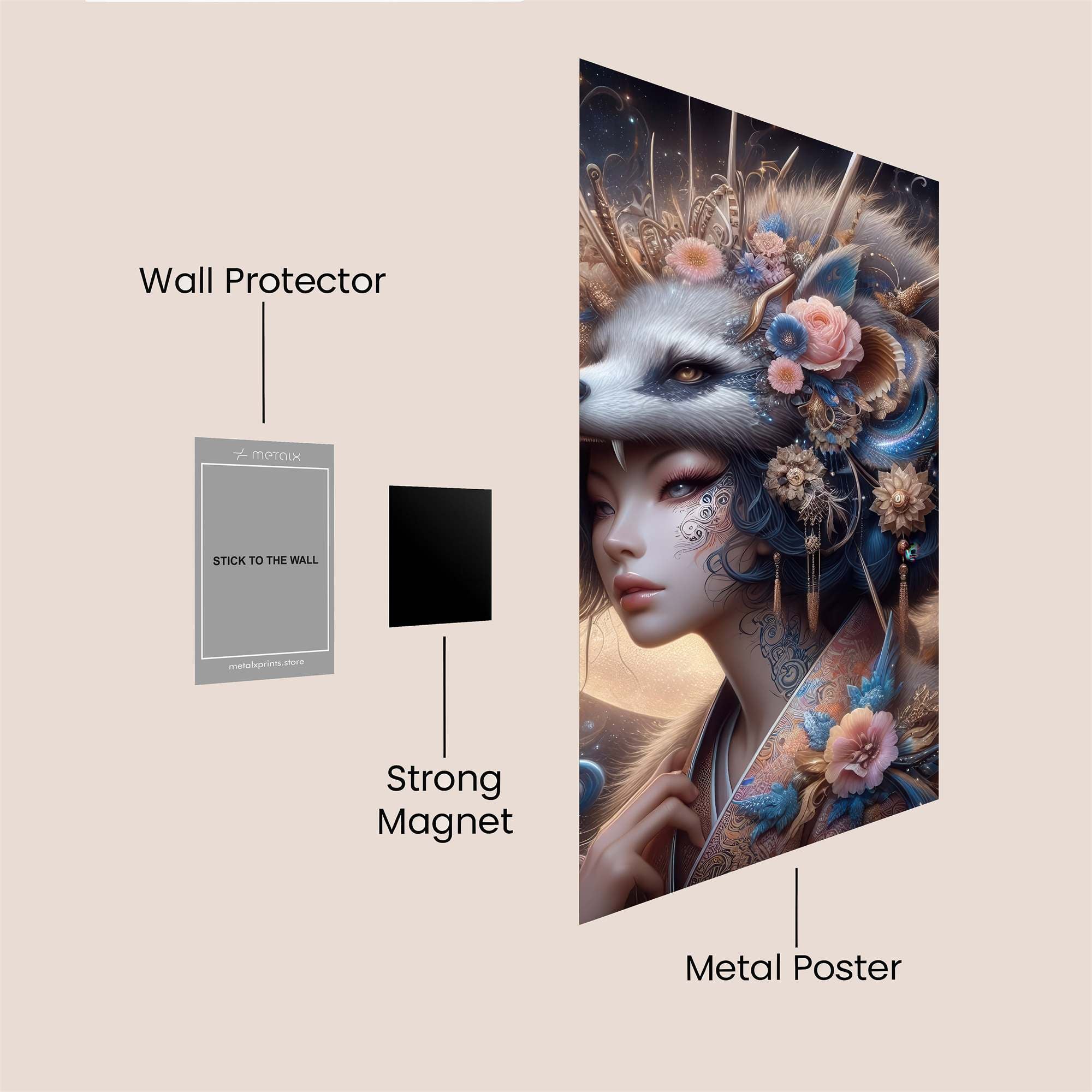 Fox Enchantment Safe Wall Magnetic / M