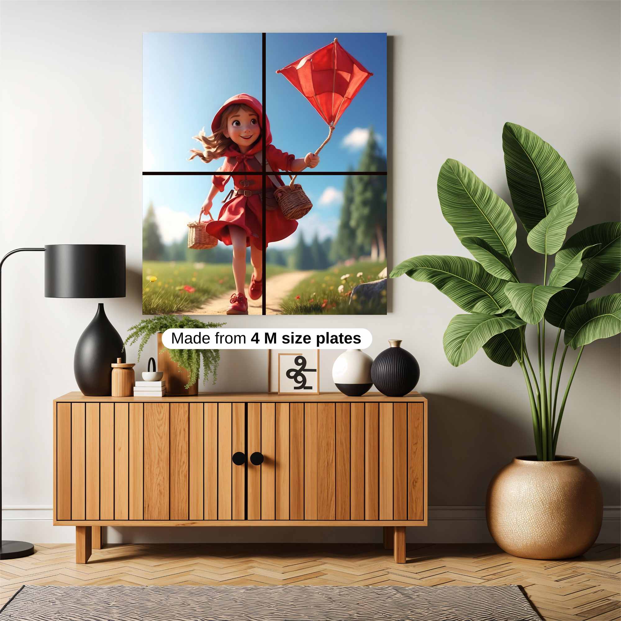 Red Joyful Safe Wall Magnetic / M