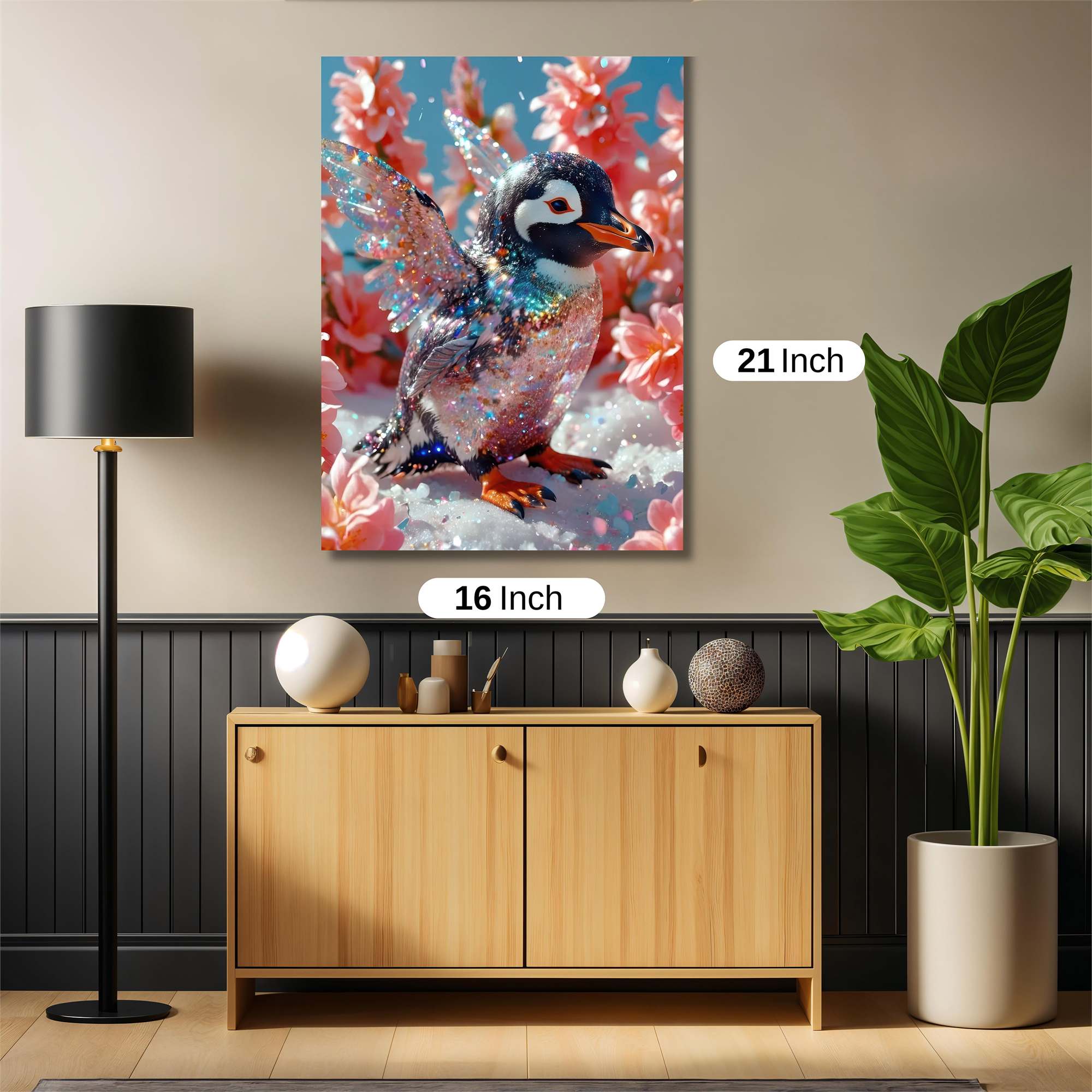 Penguin Whimsy Safe Wall Magnetic / M