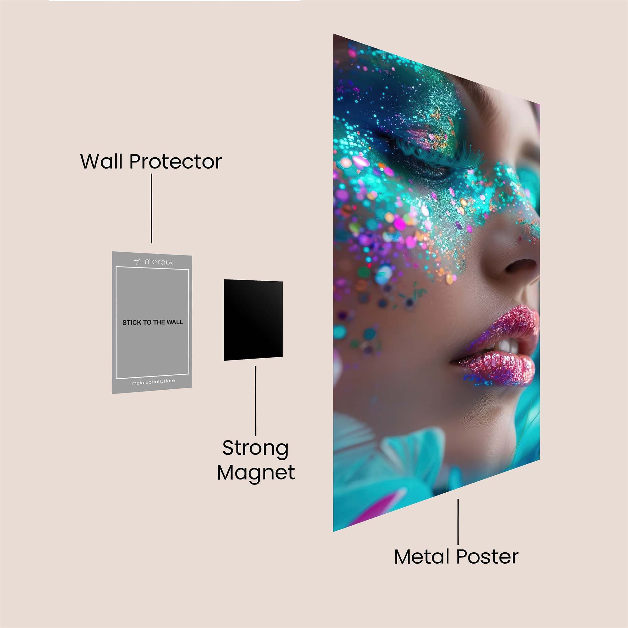 GlitterDream Safe Wall Magnetic / M