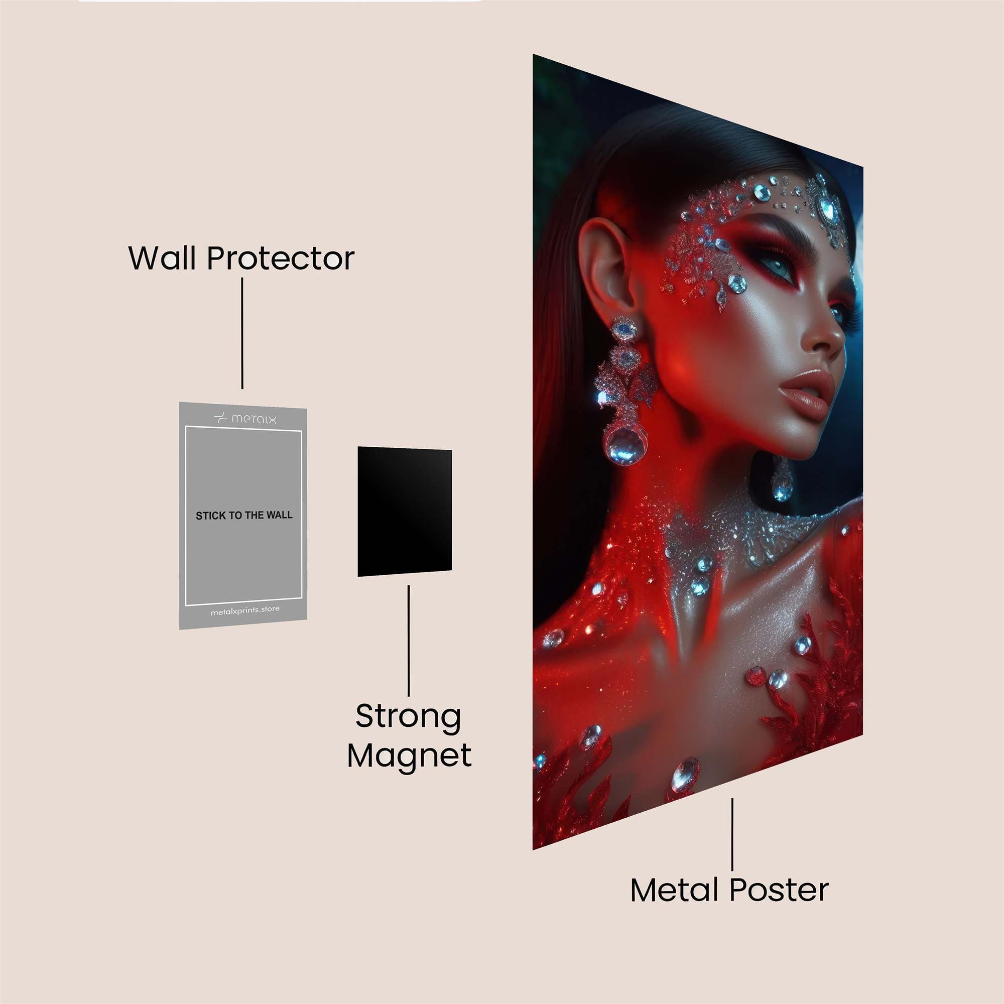 Moonlit Enchantress Safe Wall Magnetic / M