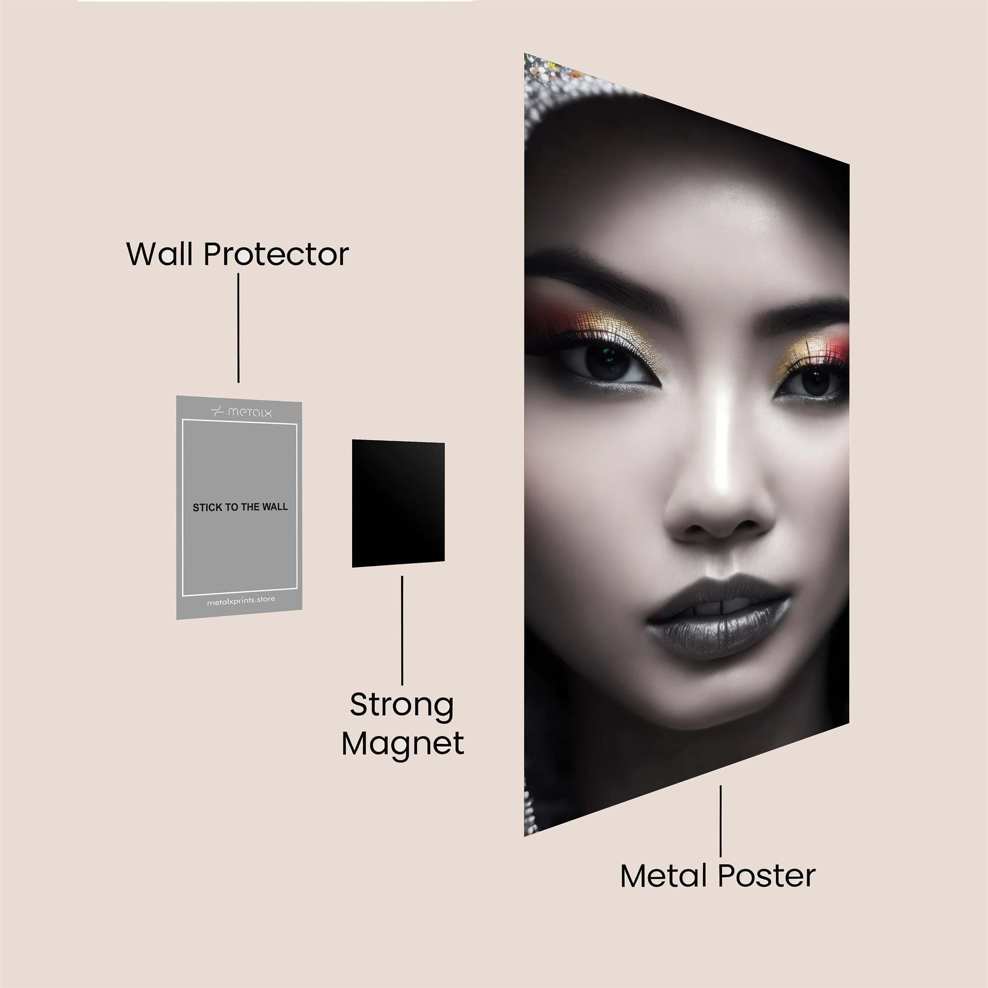 Mystic Aura Safe Wall Magnetic / M