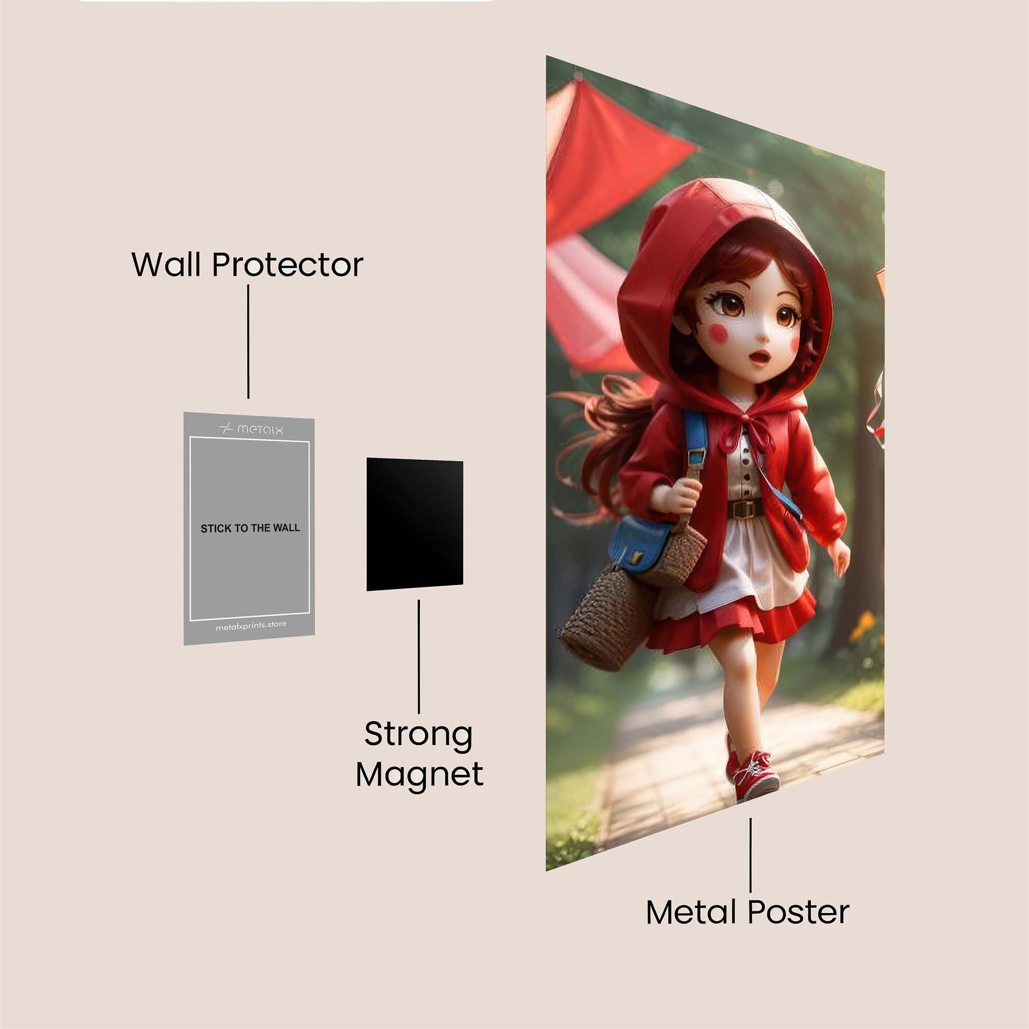 Red Joy Safe Wall Magnetic / M