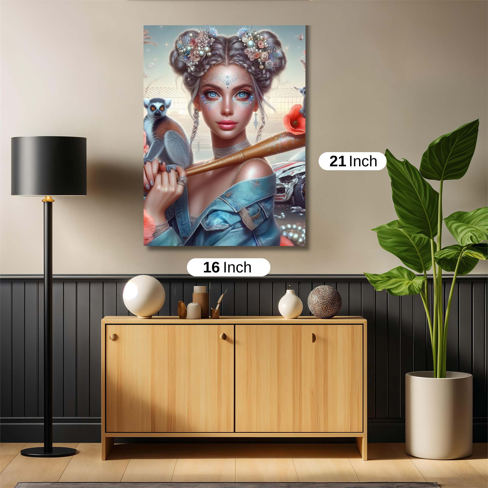 Lemur Warrior Safe Wall Magnetic / M