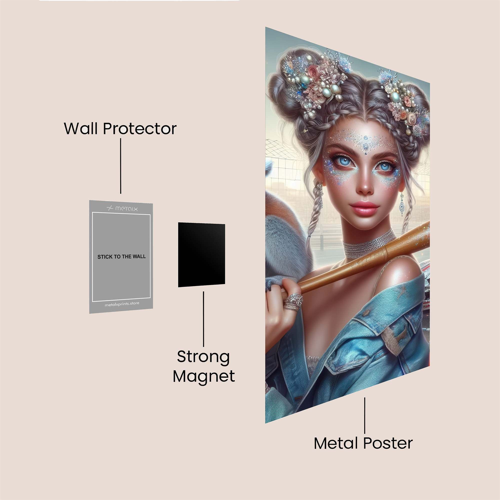 Lemur Warrior Safe Wall Magnetic / M