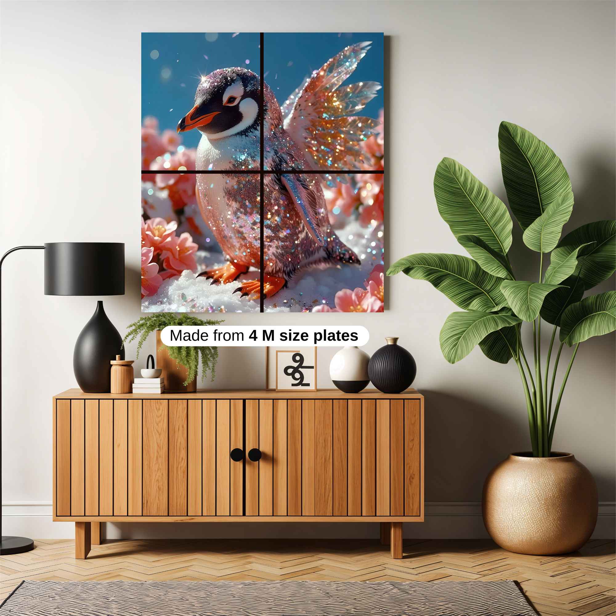 Penguin Whimsy Safe Wall Magnetic / M