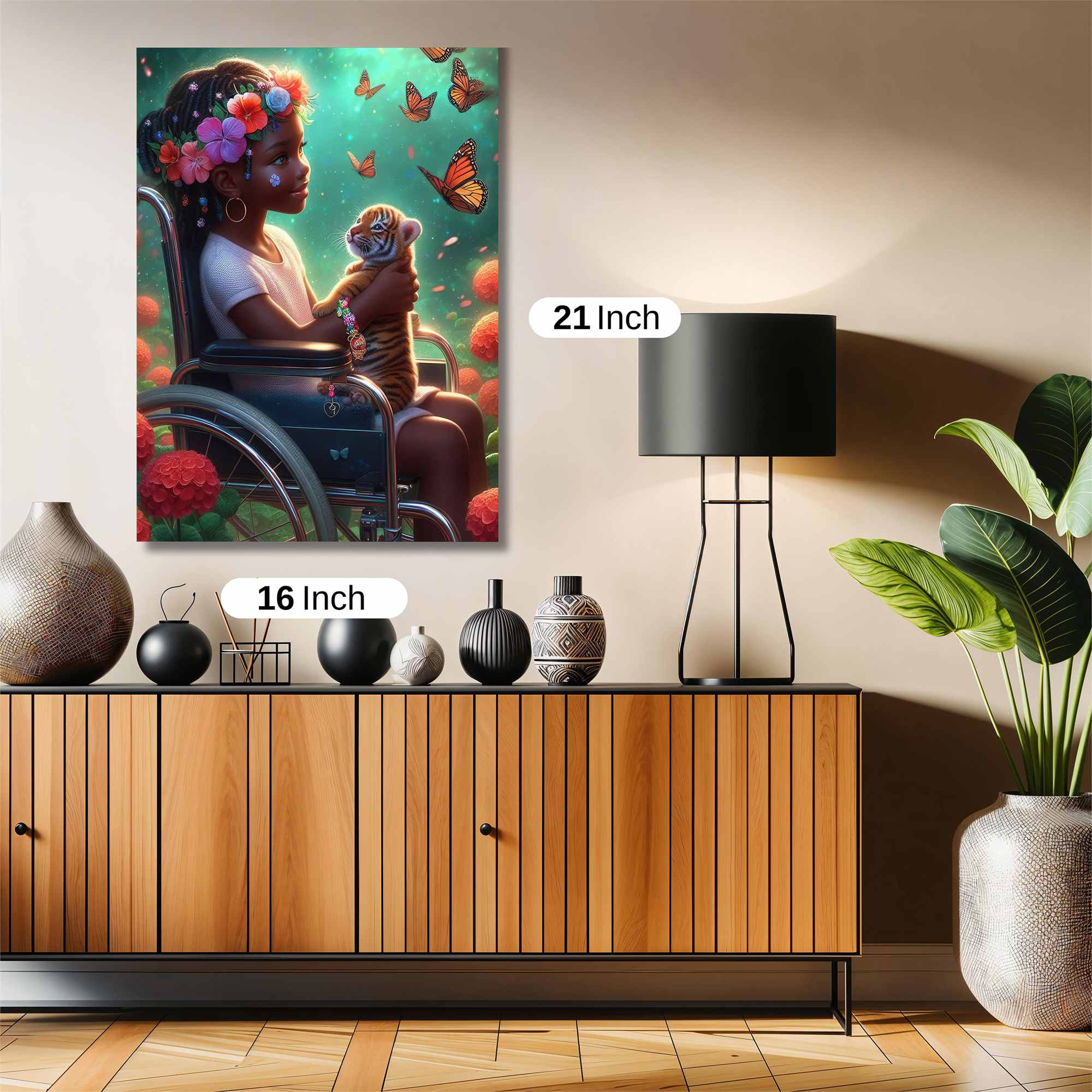 Floral Serenity Safe Wall Magnetic / M