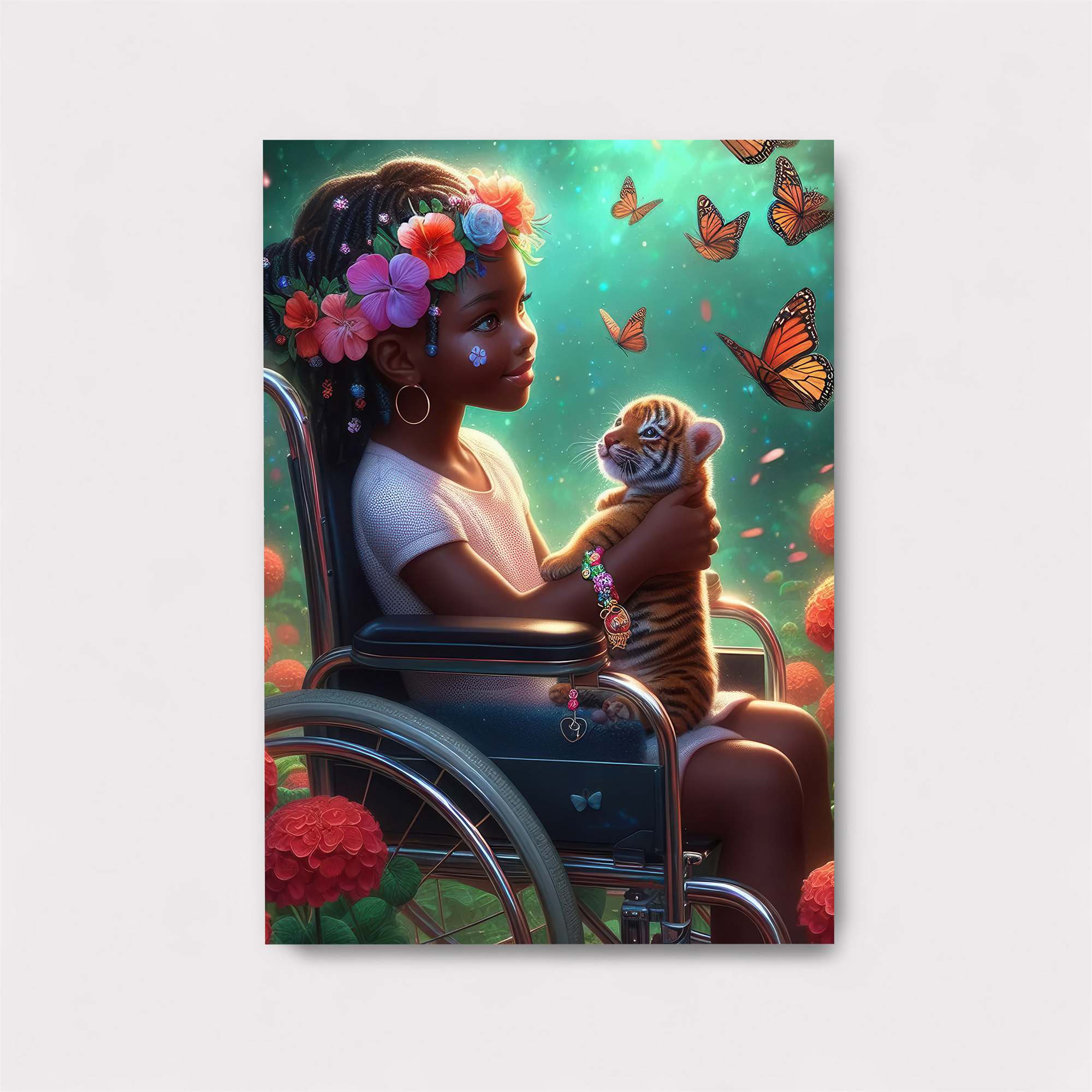 Floral Serenity Safe Wall Magnetic / M