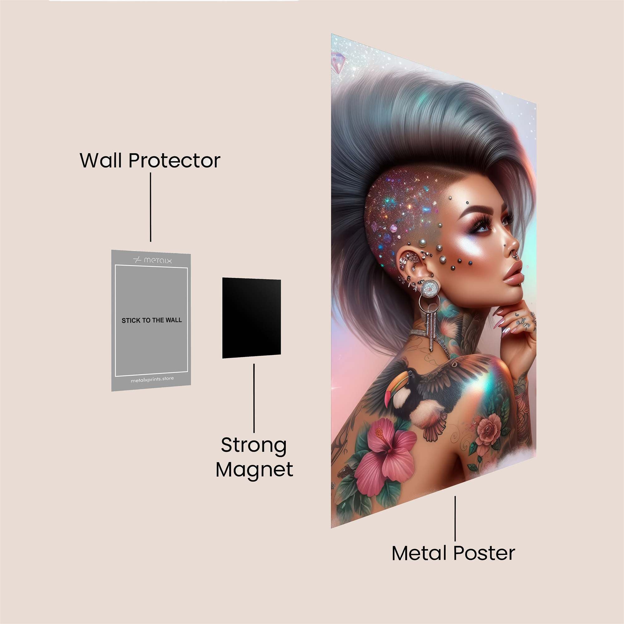 Celestial Rebel Safe Wall Magnetic / M