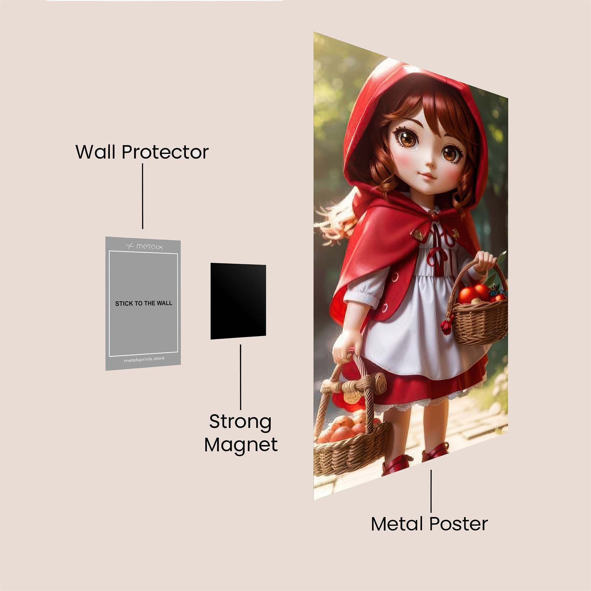 Red Innocent Safe Wall Magnetic / M