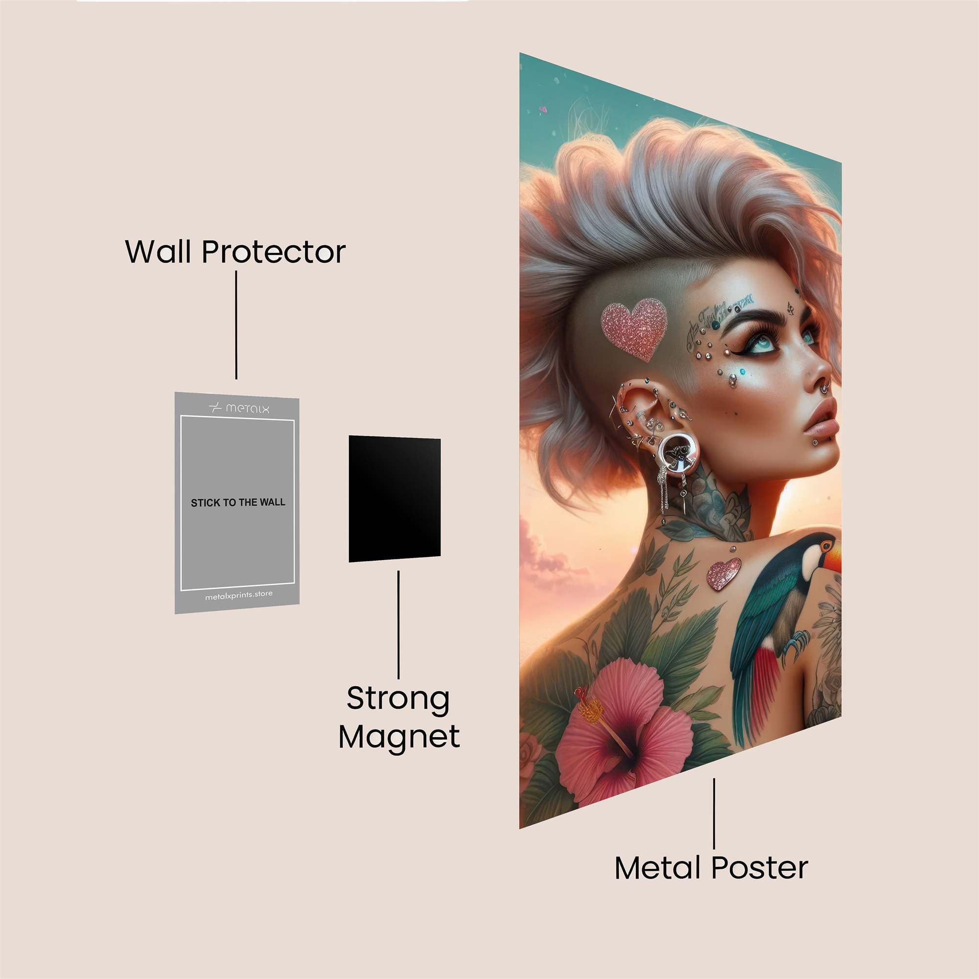 Rebel Dreamer Safe Wall Magnetic / M