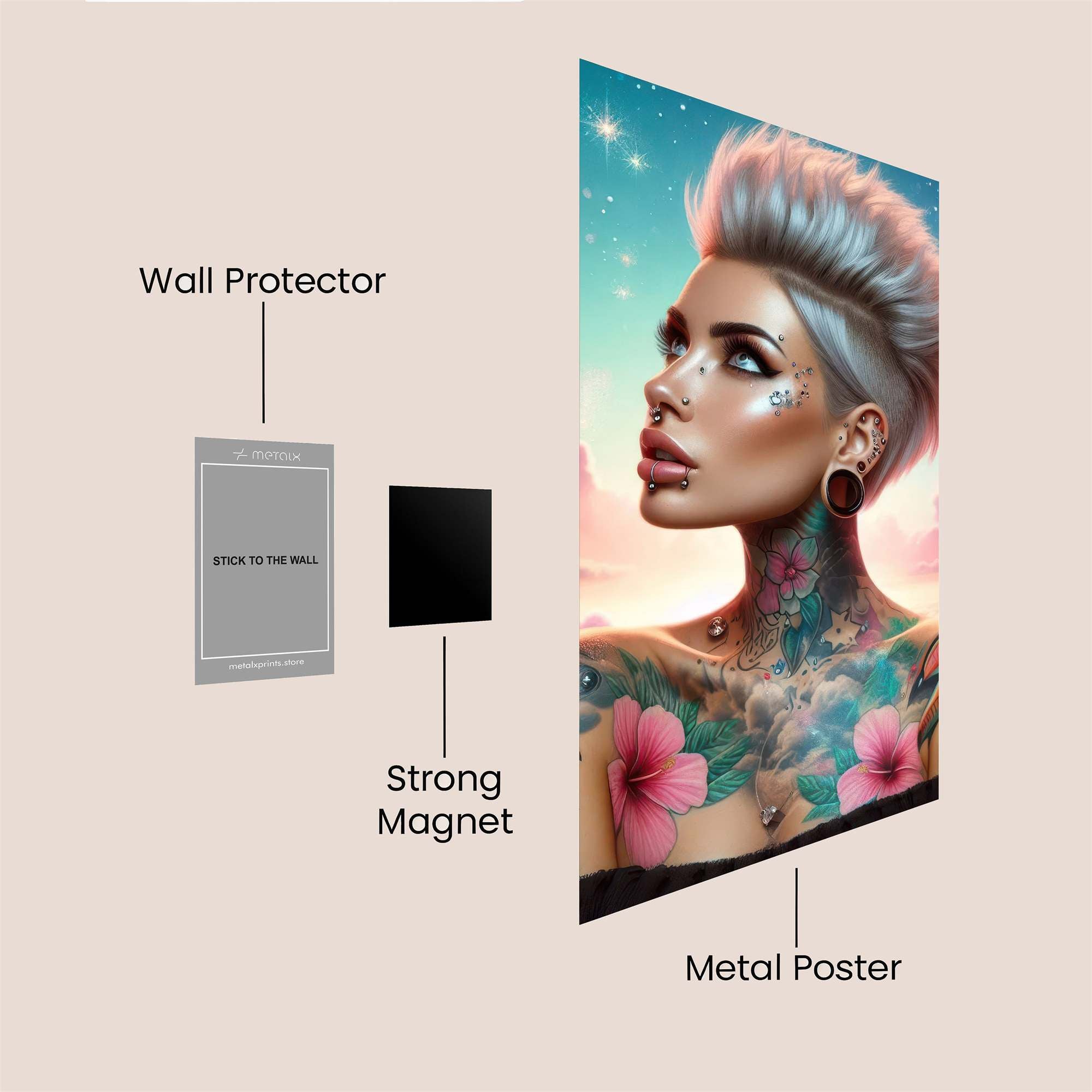 Galactic Rebel Safe Wall Magnetic / M