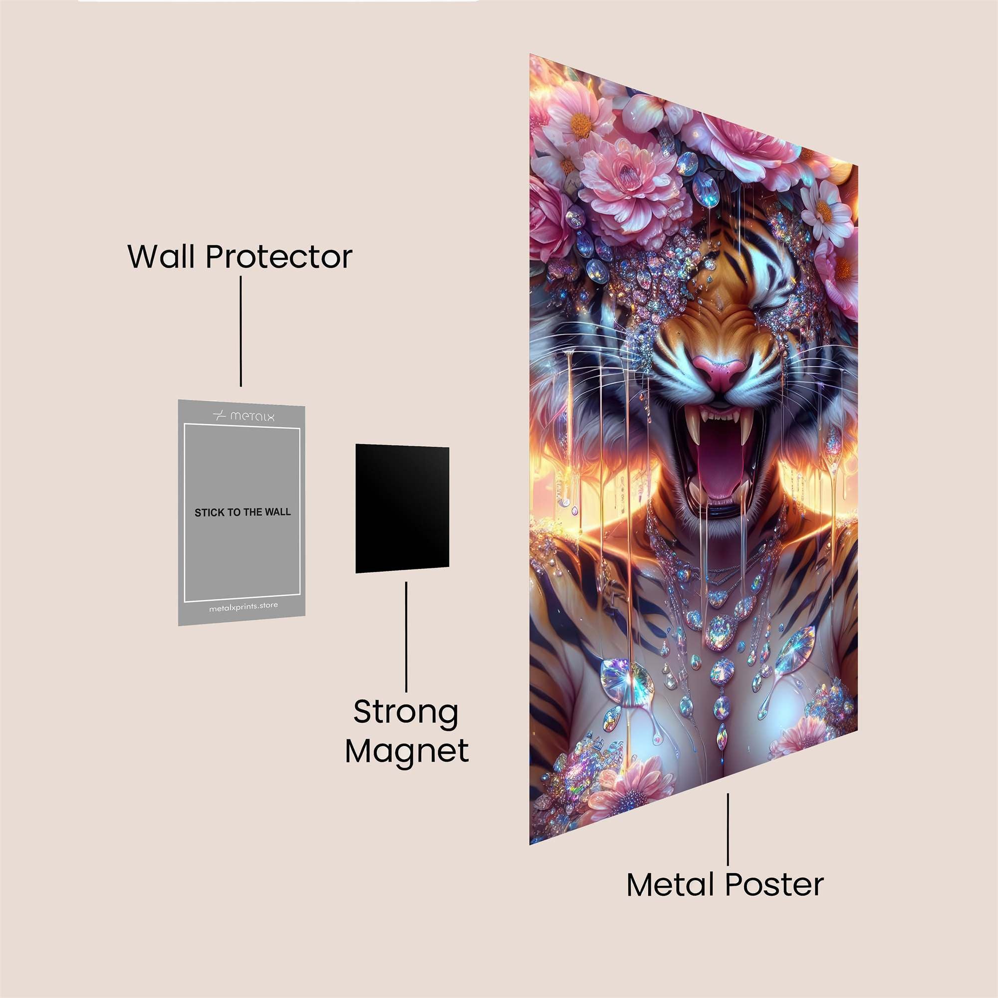 Tiger Enchantment Safe Wall Magnetic / M