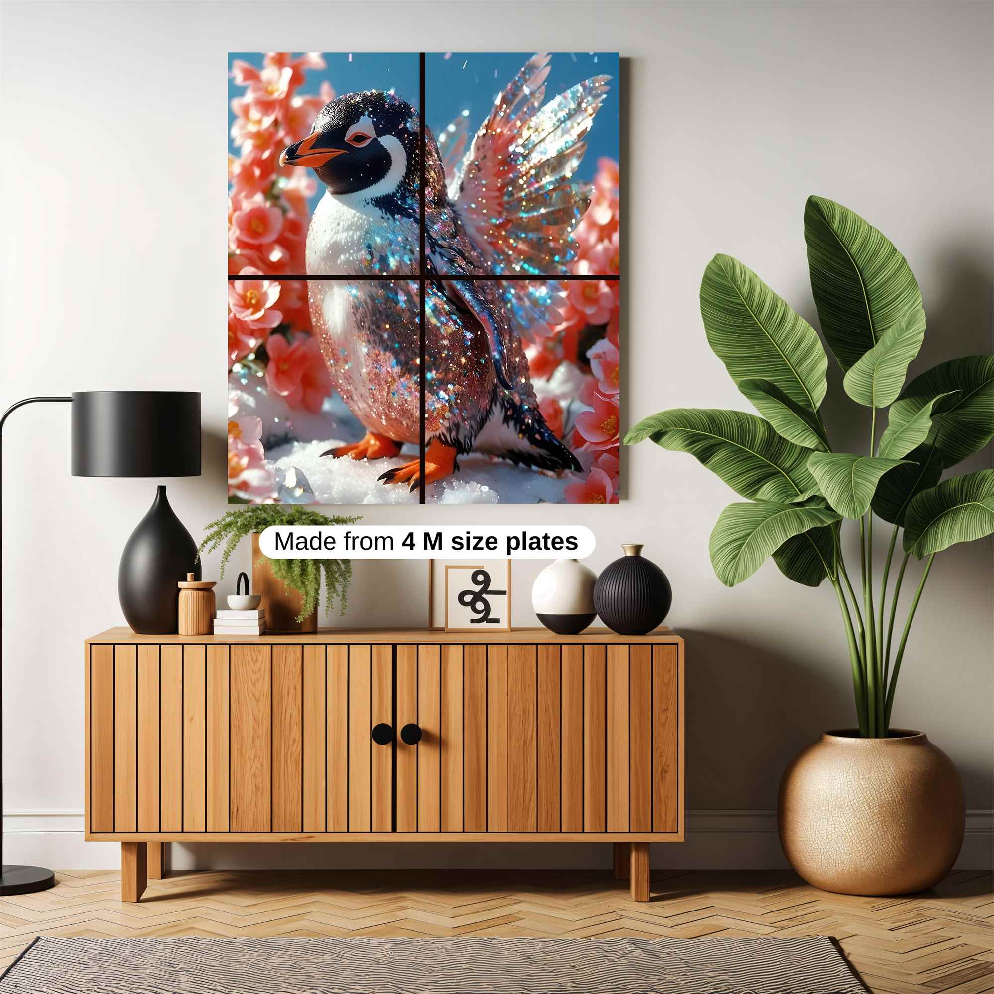 Penguin Whimsy Safe Wall Magnetic / M