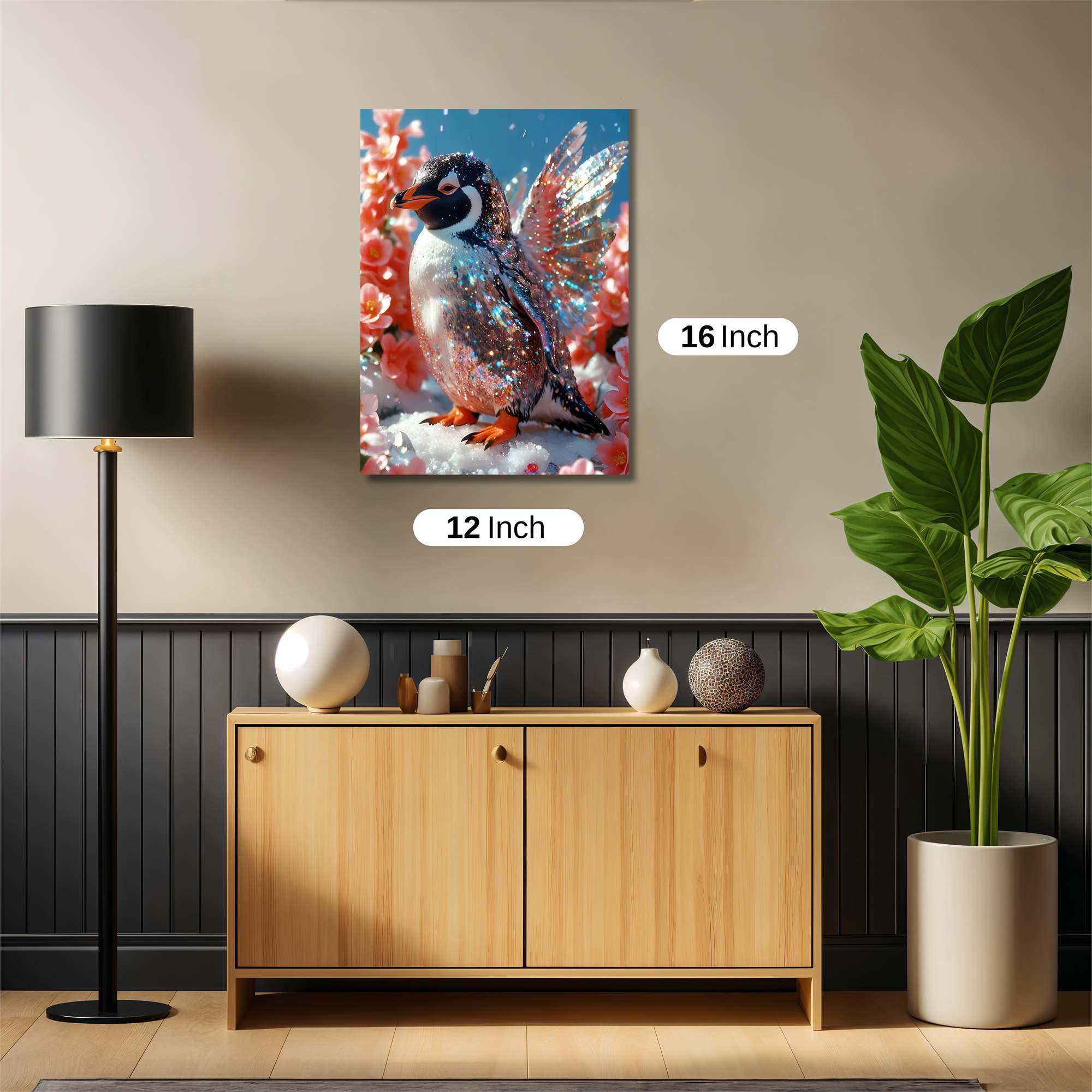 Penguin Whimsy Safe Wall Magnetic / M