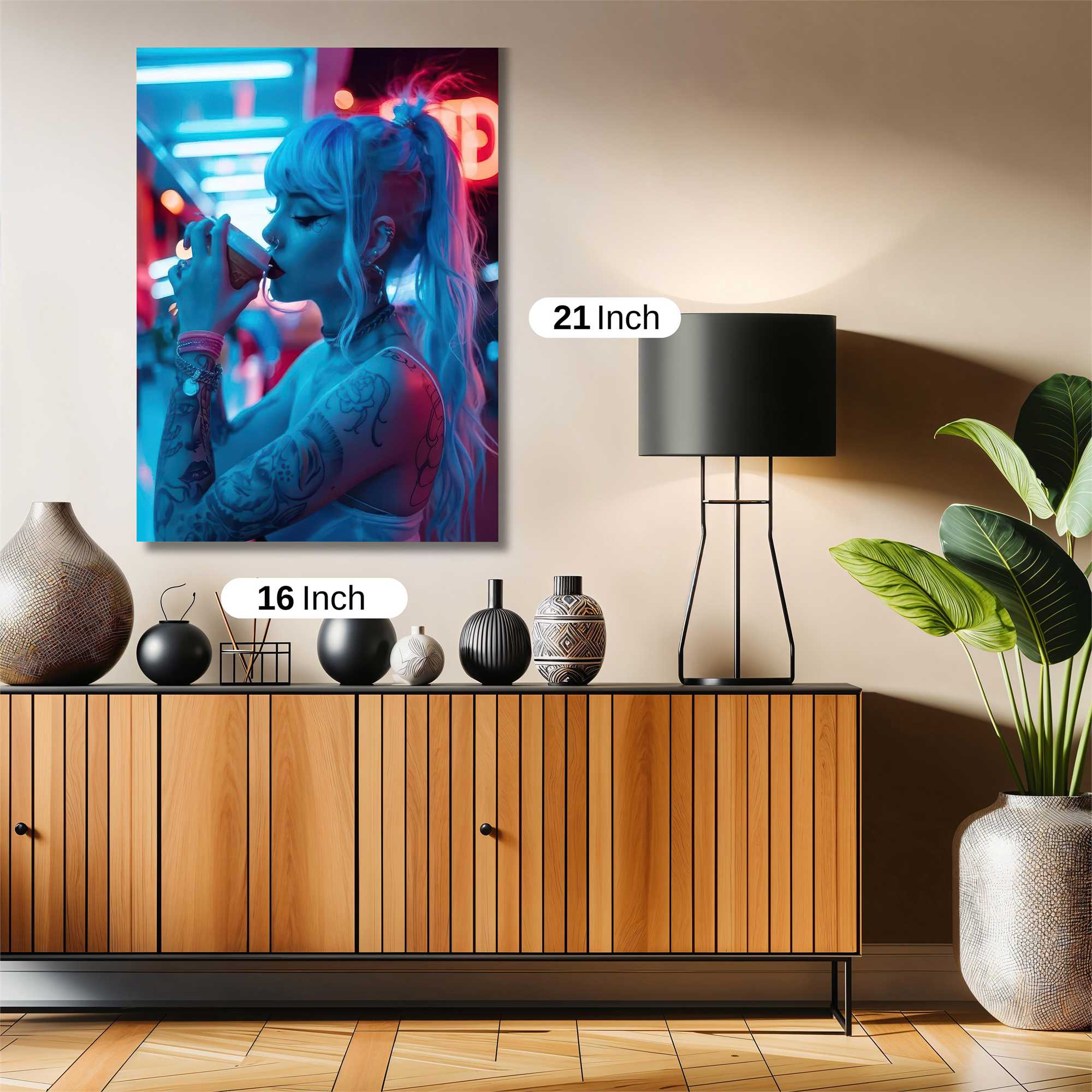 Neon Serenity Safe Wall Magnetic / M