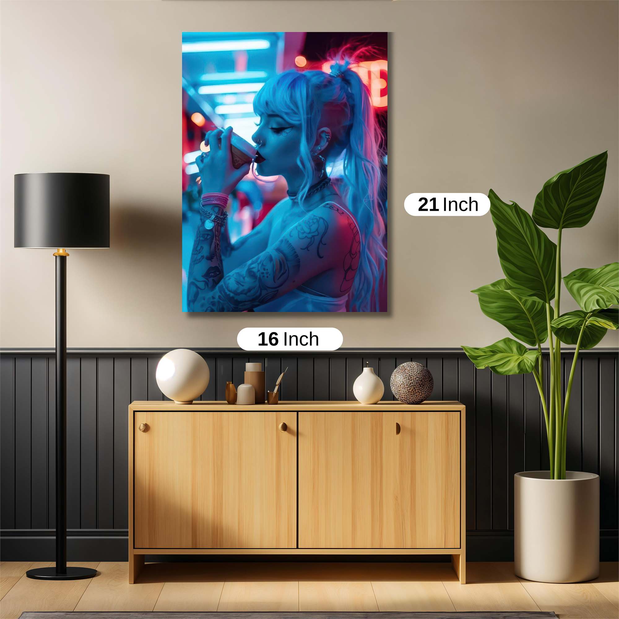 Neon Serenity Safe Wall Magnetic / M