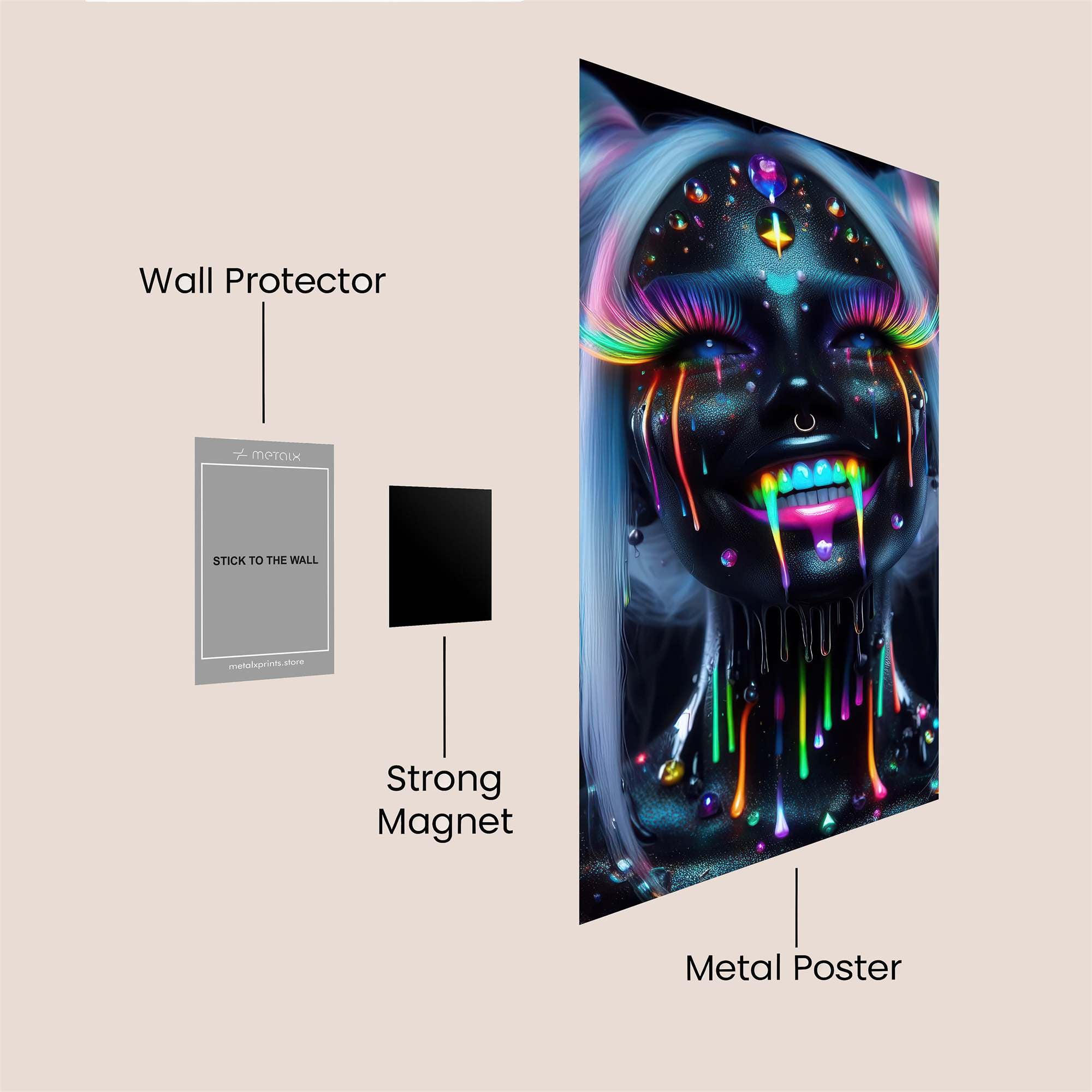 Neon Euphoria Safe Wall Magnetic / M