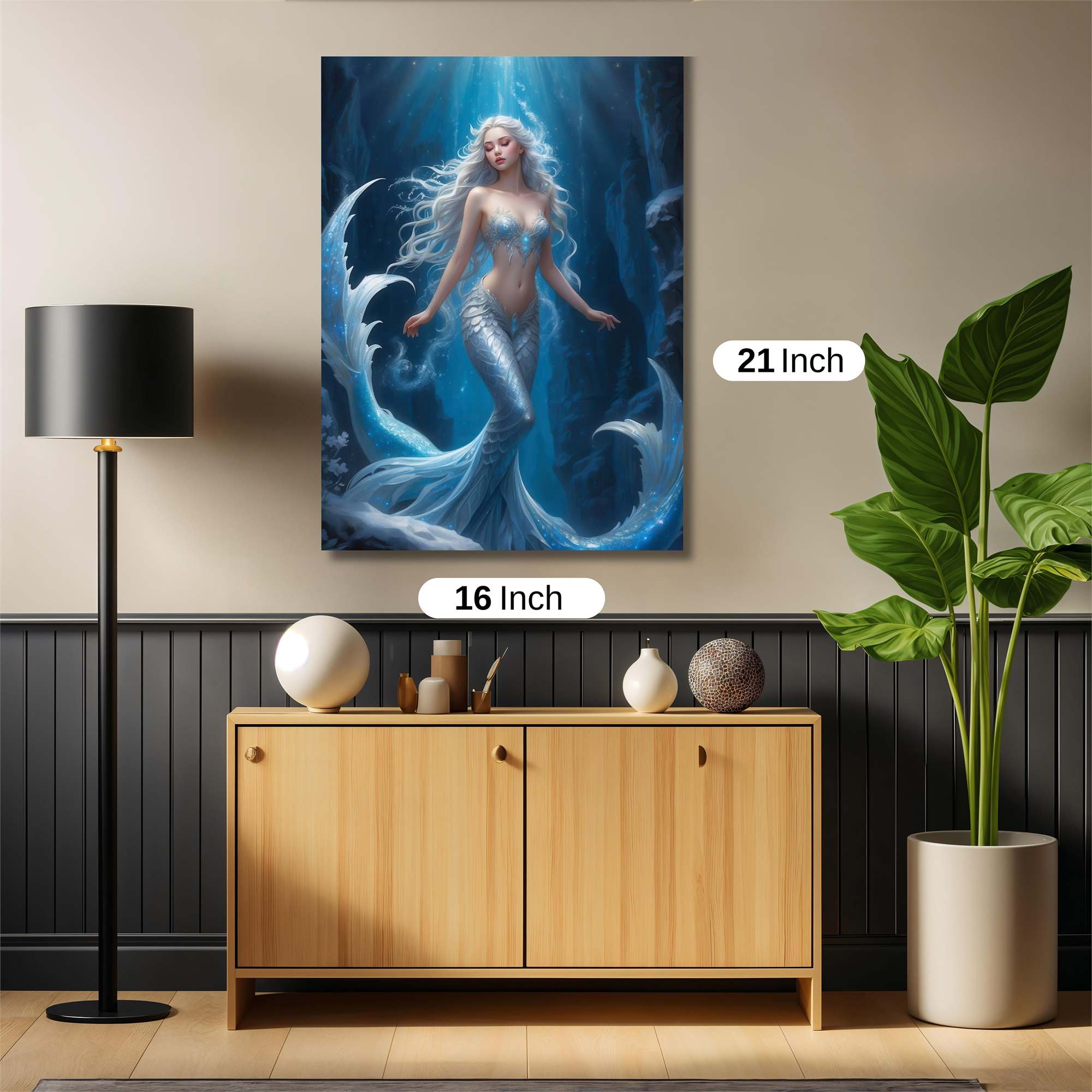 Mermaid Serenity Safe Wall Magnetic / M