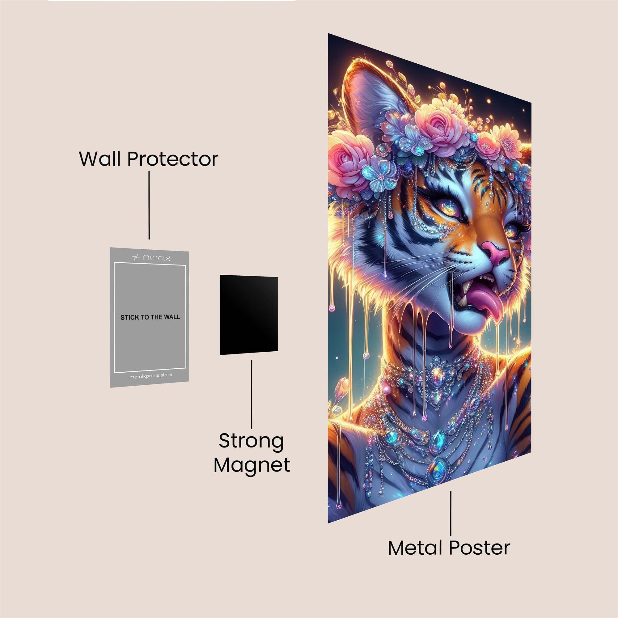 Tiger Enchantment Safe Wall Magnetic / M