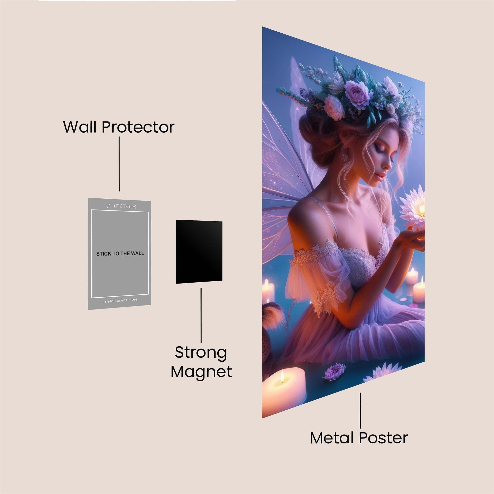 Fairy Serenity Safe Wall Magnetic / M