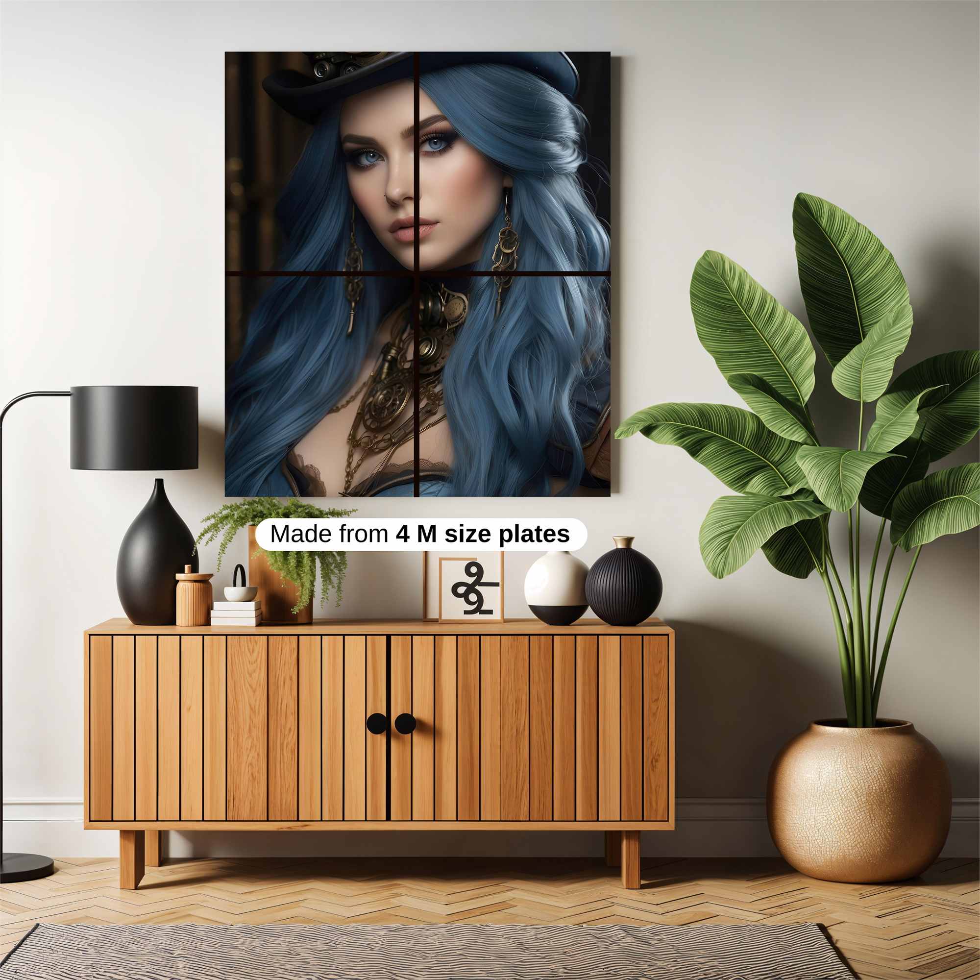 Steampunk Enigma Safe Wall Magnetic / M