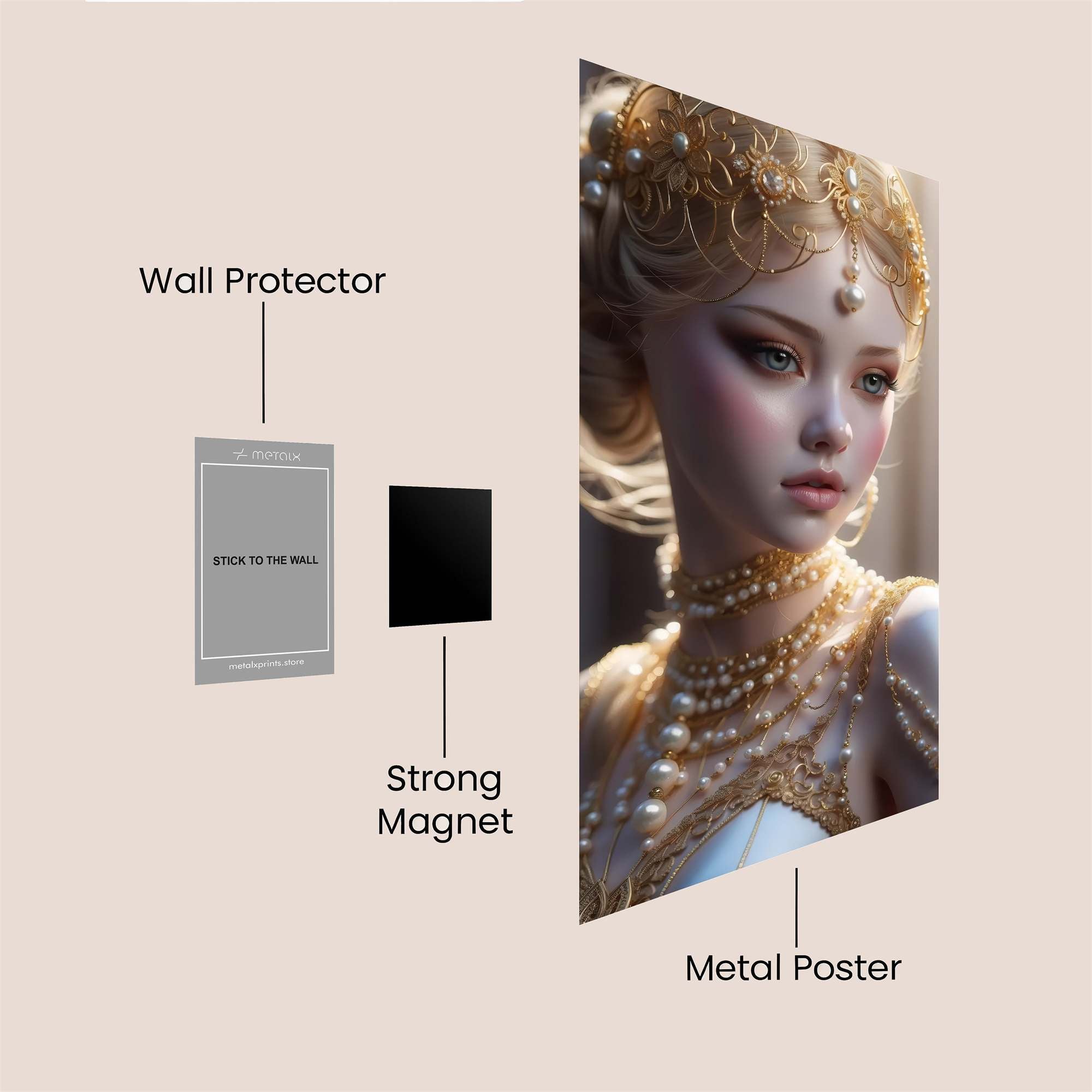 Golden Enchantment Safe Wall Magnetic / M