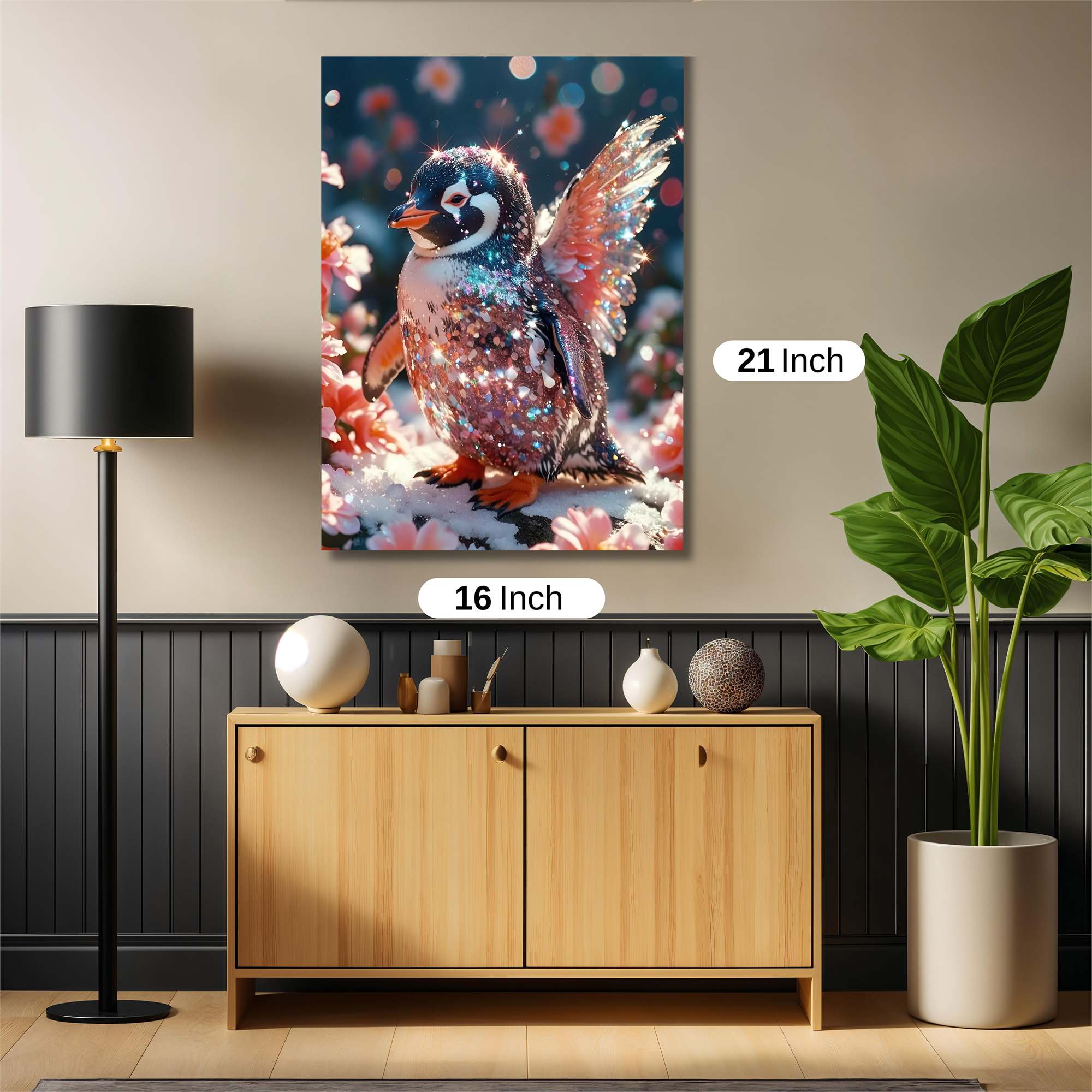 Penguin Whimsy Safe Wall Magnetic / M