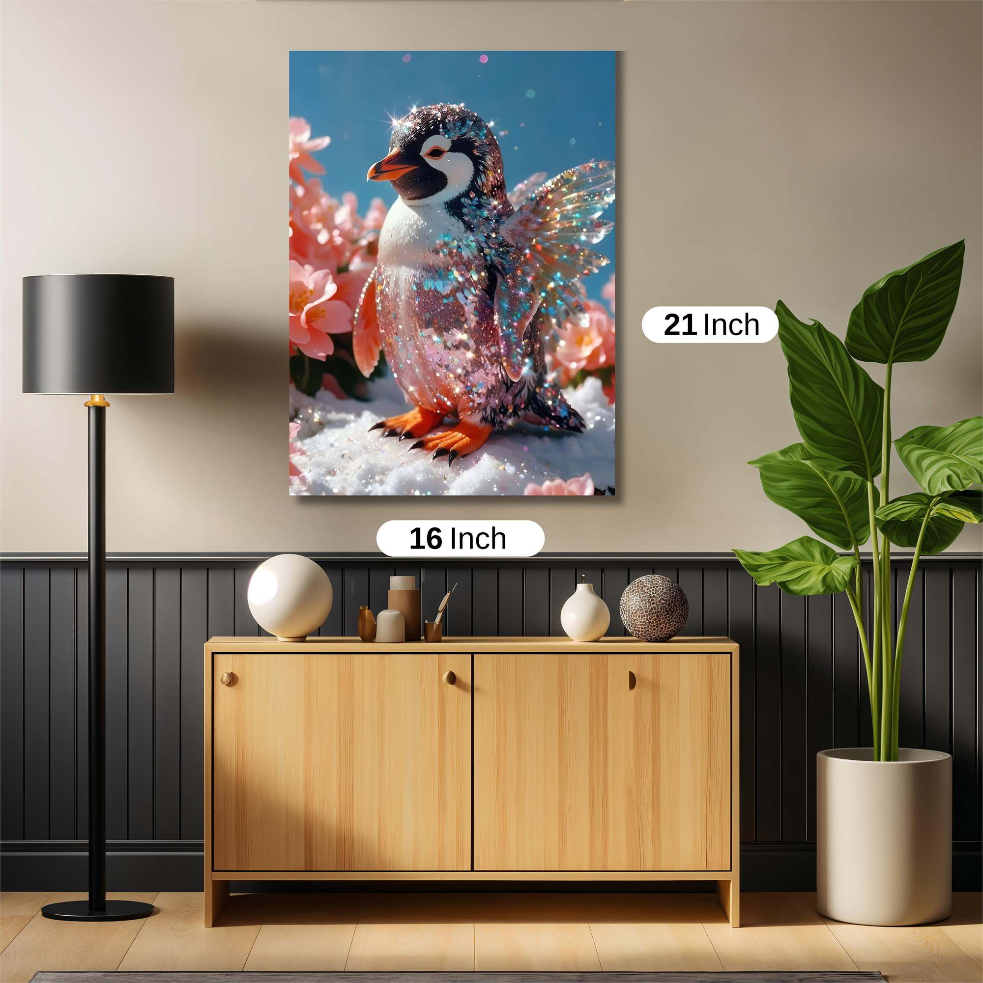 Penguin Whimsy Safe Wall Magnetic / M