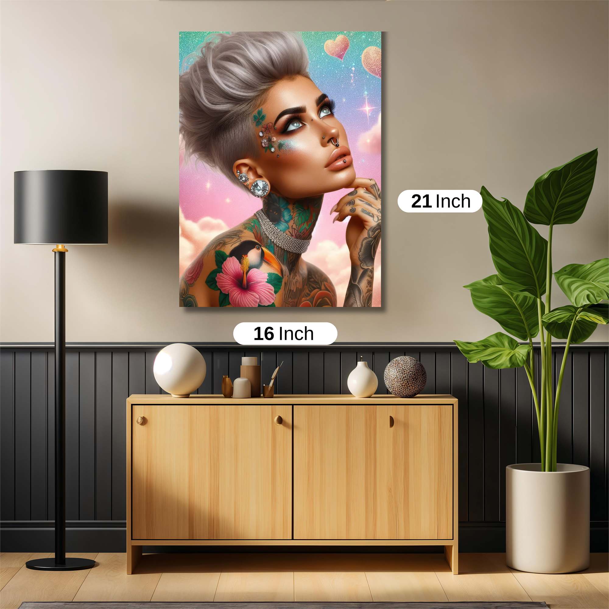 Tattooed Dreamer Safe Wall Magnetic / M