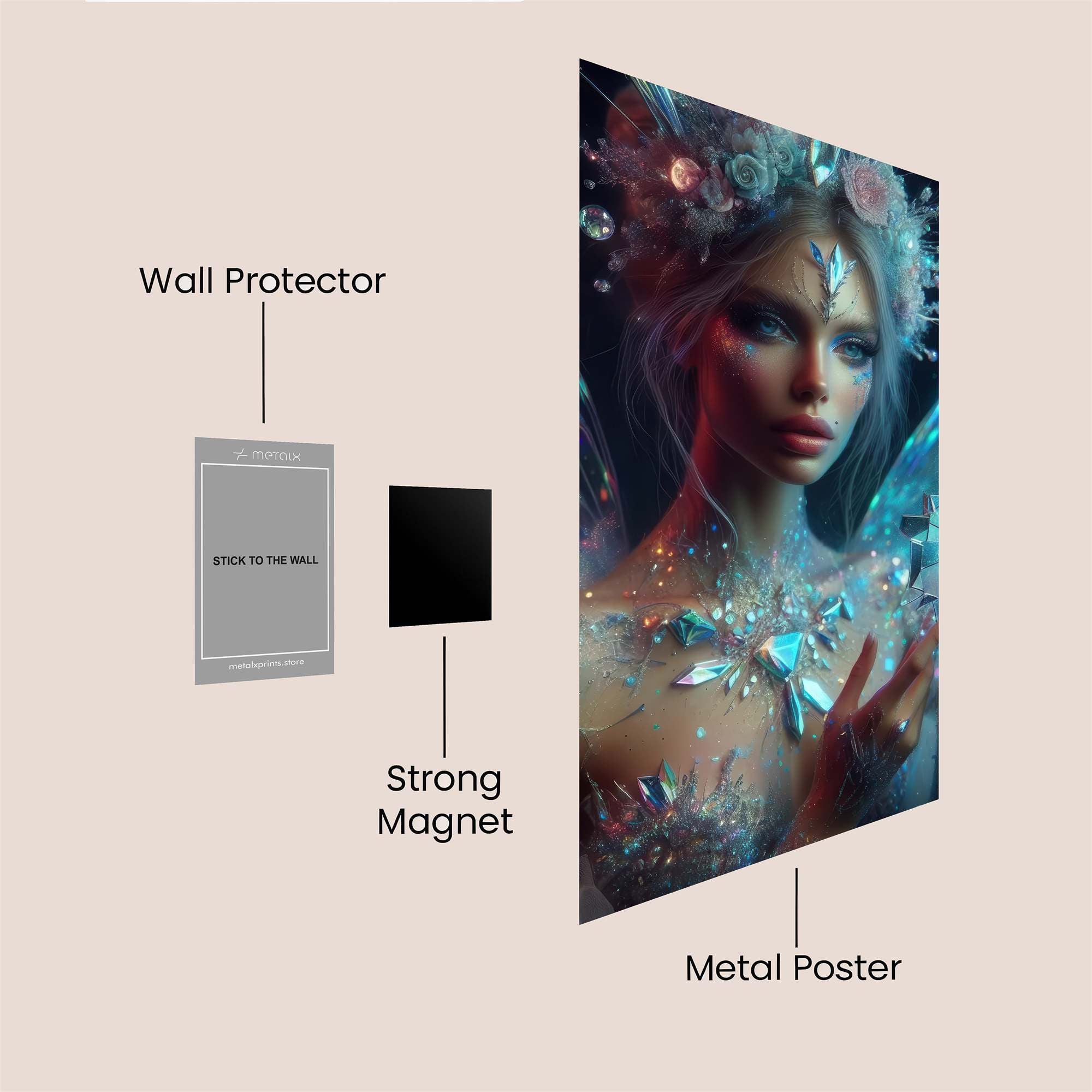 Crystal Enchantment Safe Wall Magnetic / M