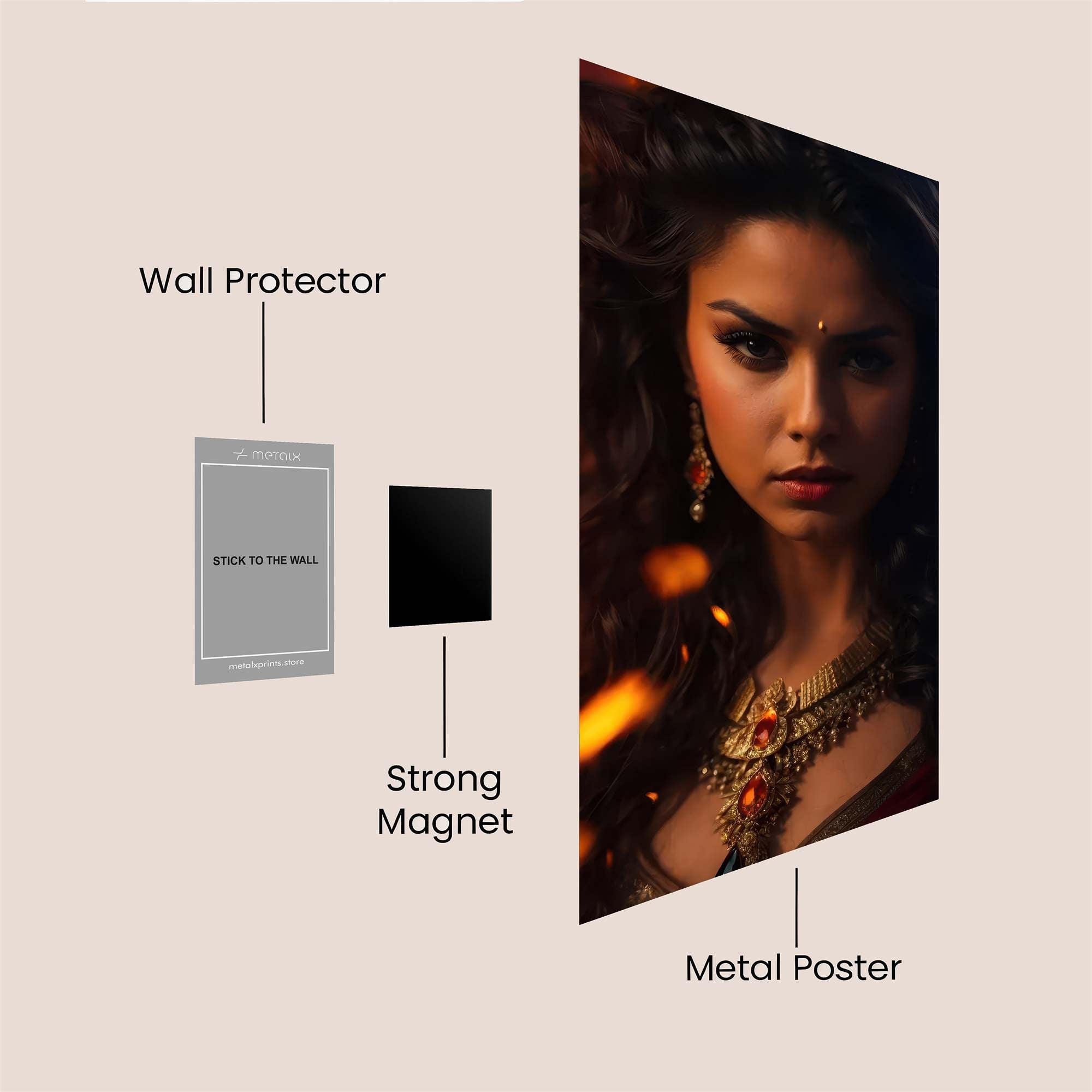 Fire Enchantress Safe Wall Magnetic / M