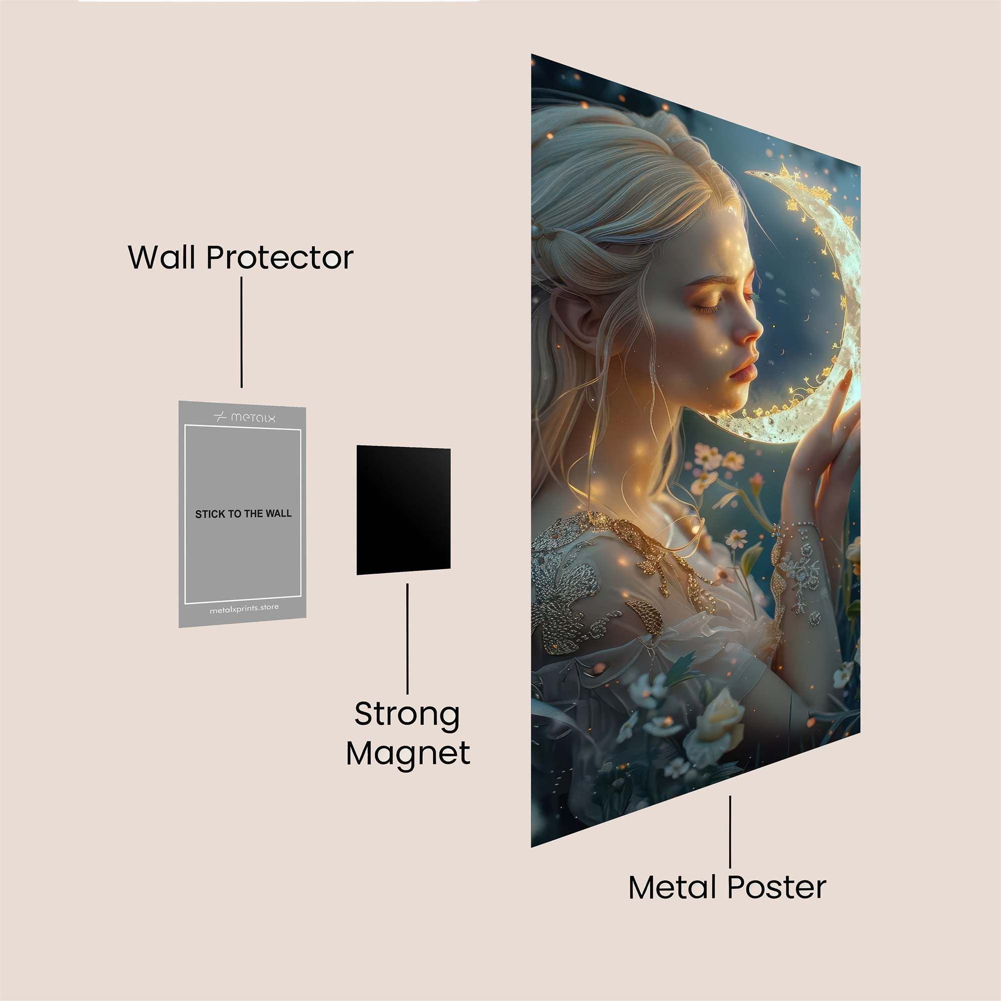 Lunar Serenity Safe Wall Magnetic / M