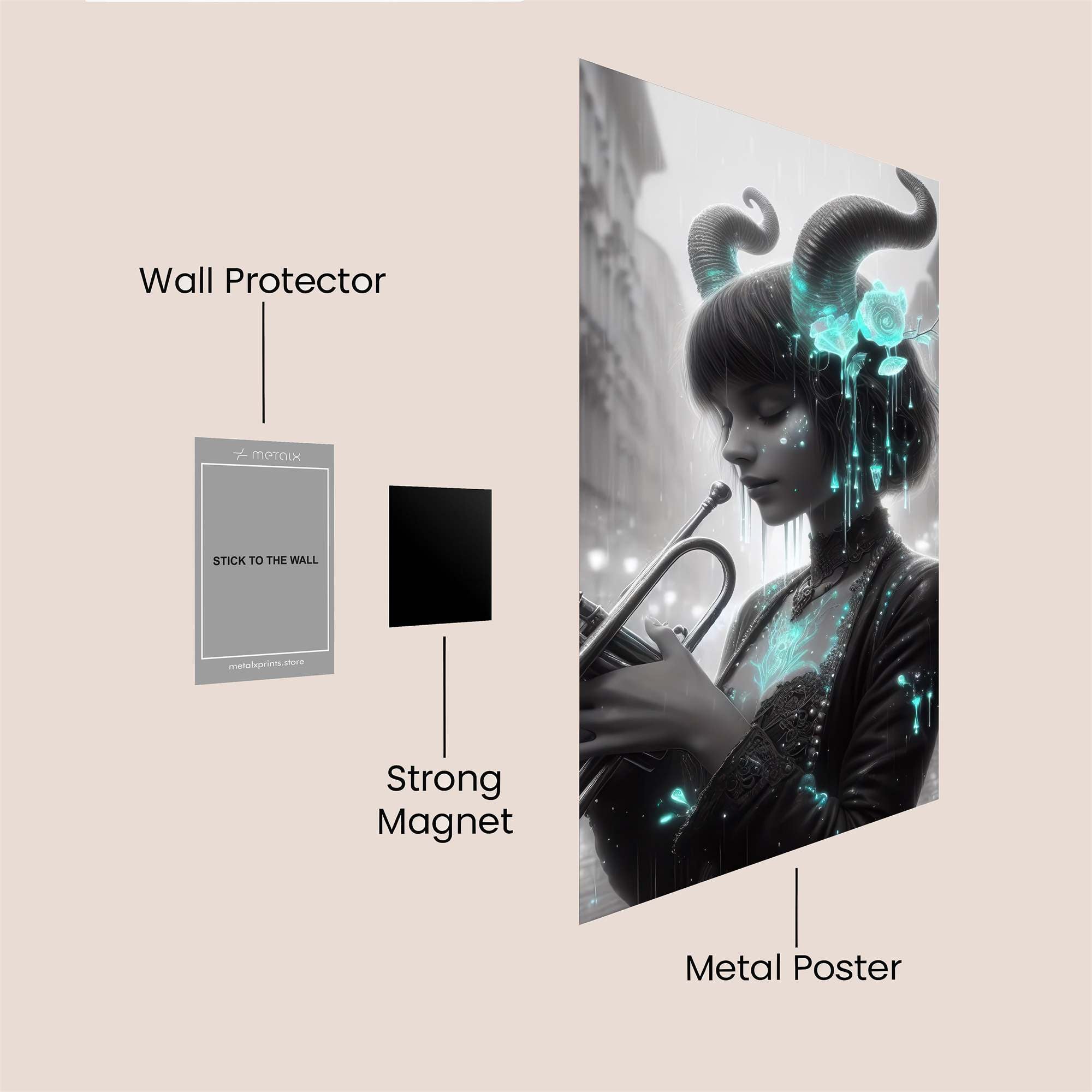 Demonic Melody Safe Wall Magnetic / M