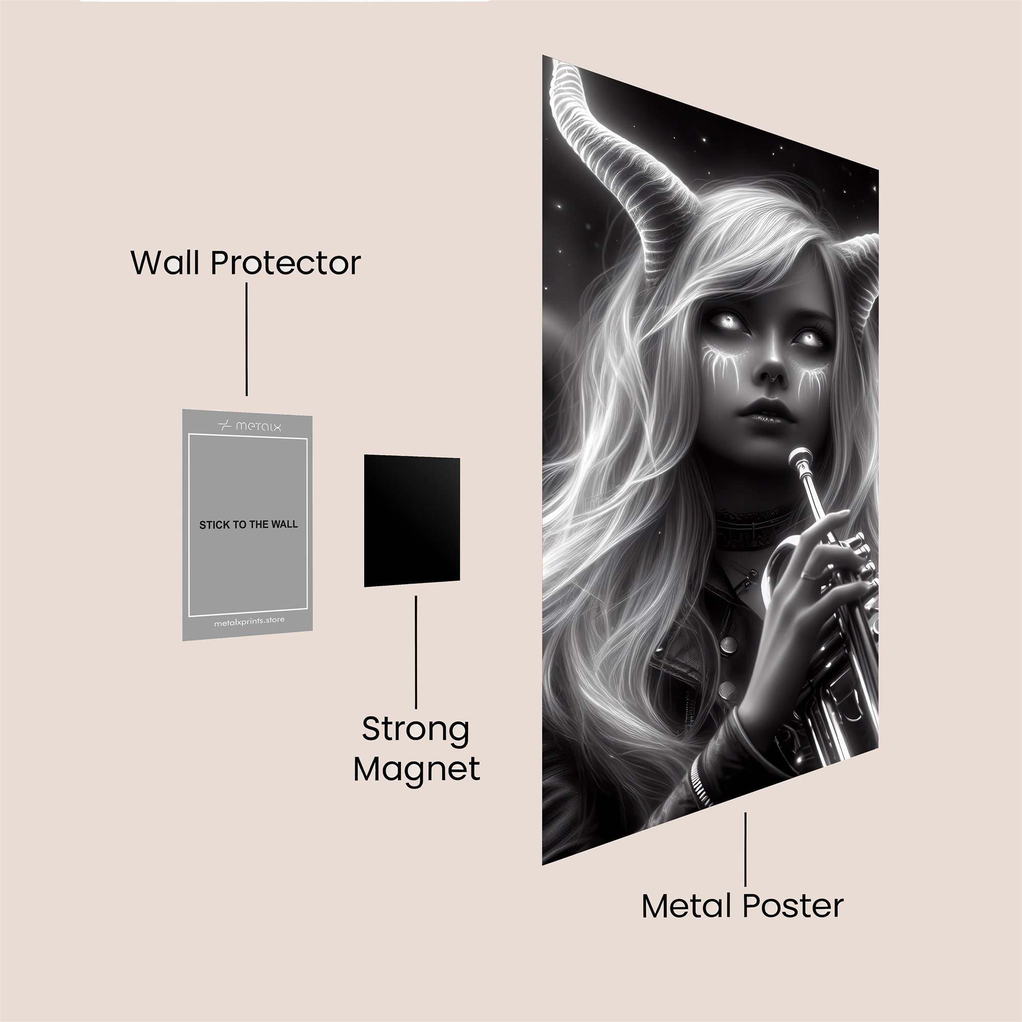 DemonMelody Safe Wall Magnetic / M
