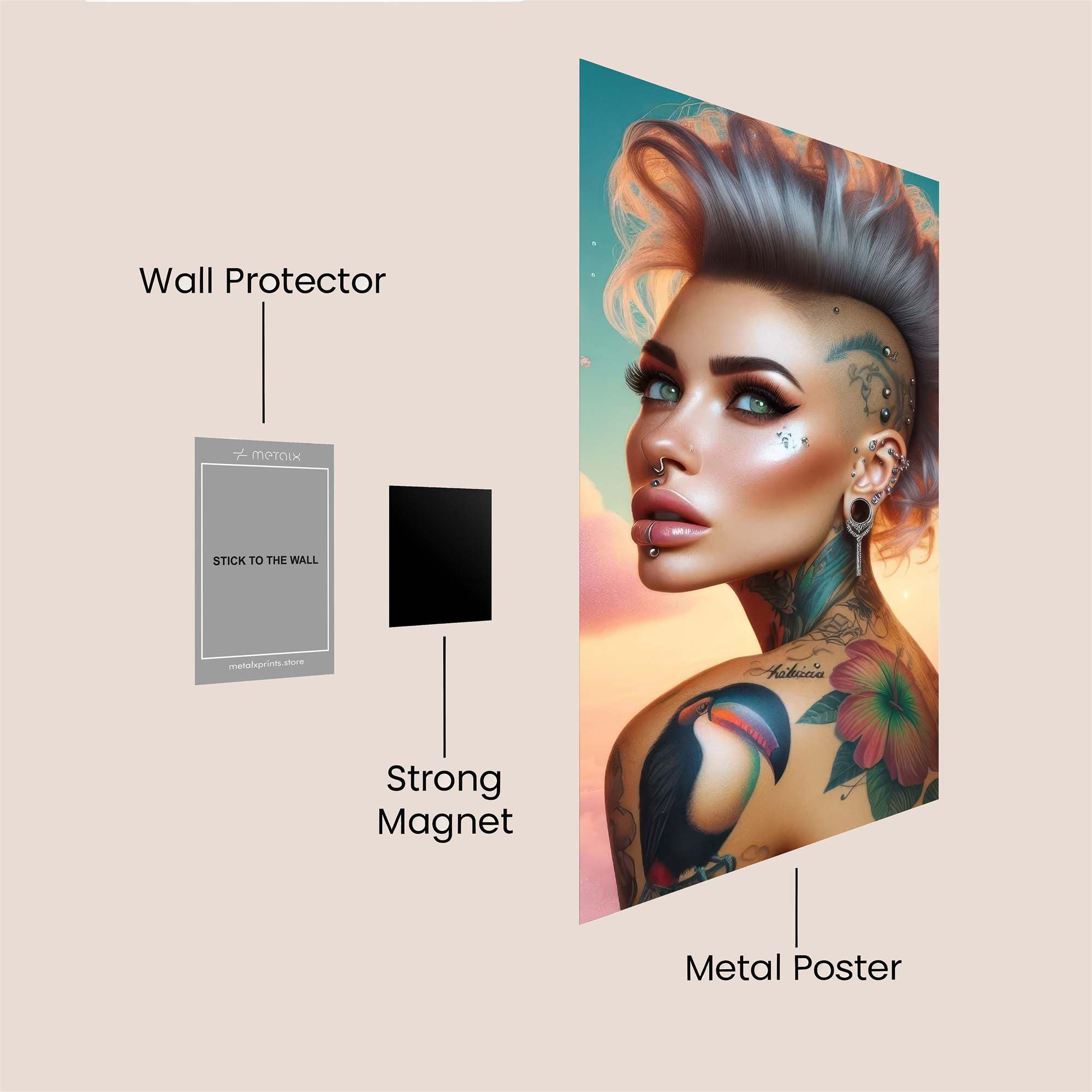 Rebel Dreamer Safe Wall Magnetic / M