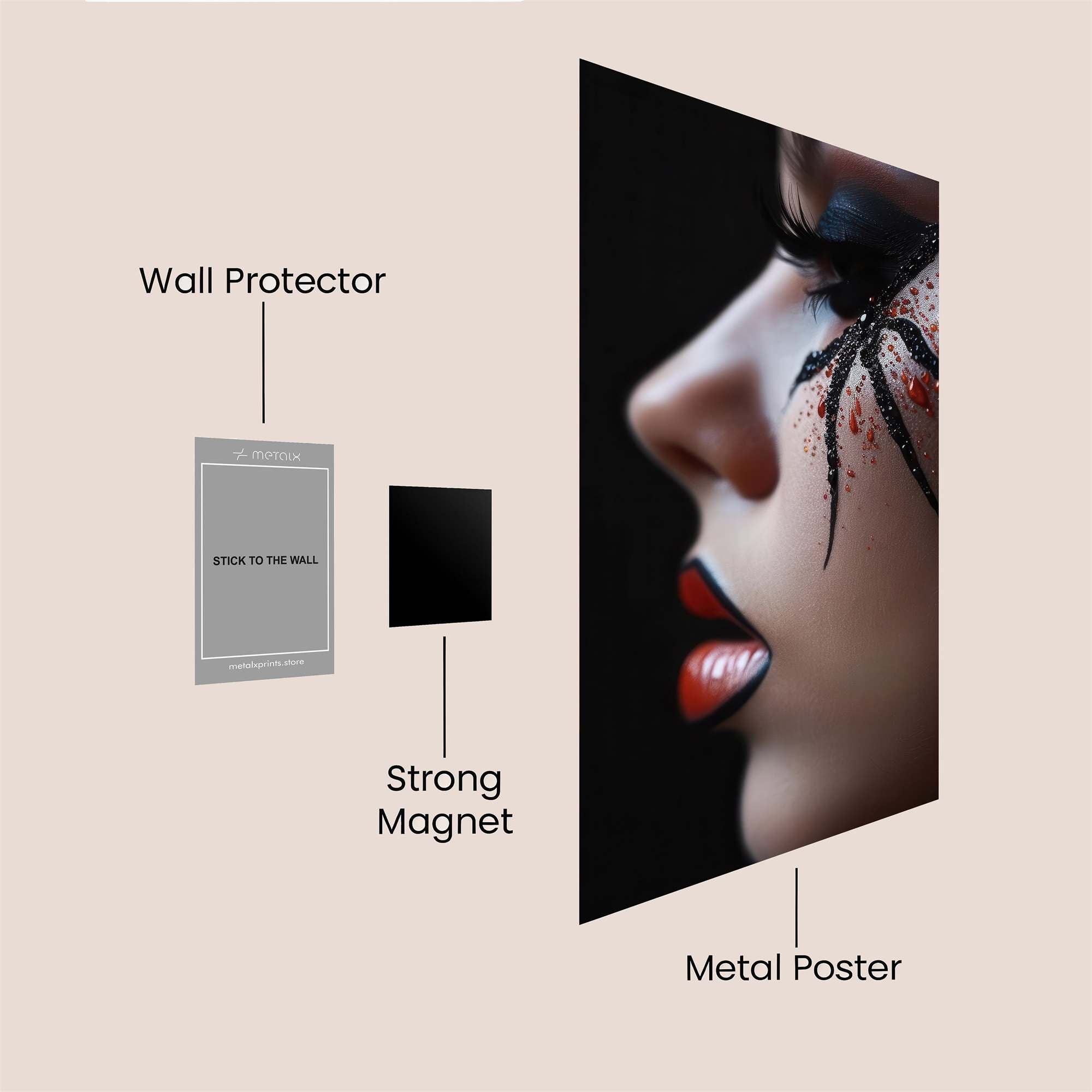 Spider Enigma Safe Wall Magnetic / M