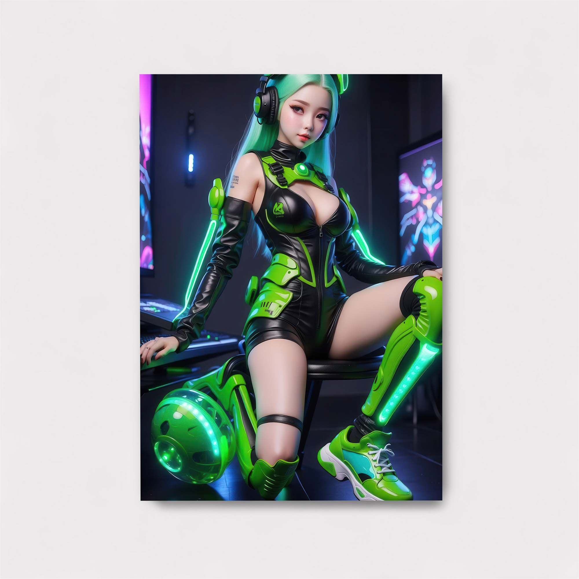 Neon Warrior Safe Wall Magnetic / M