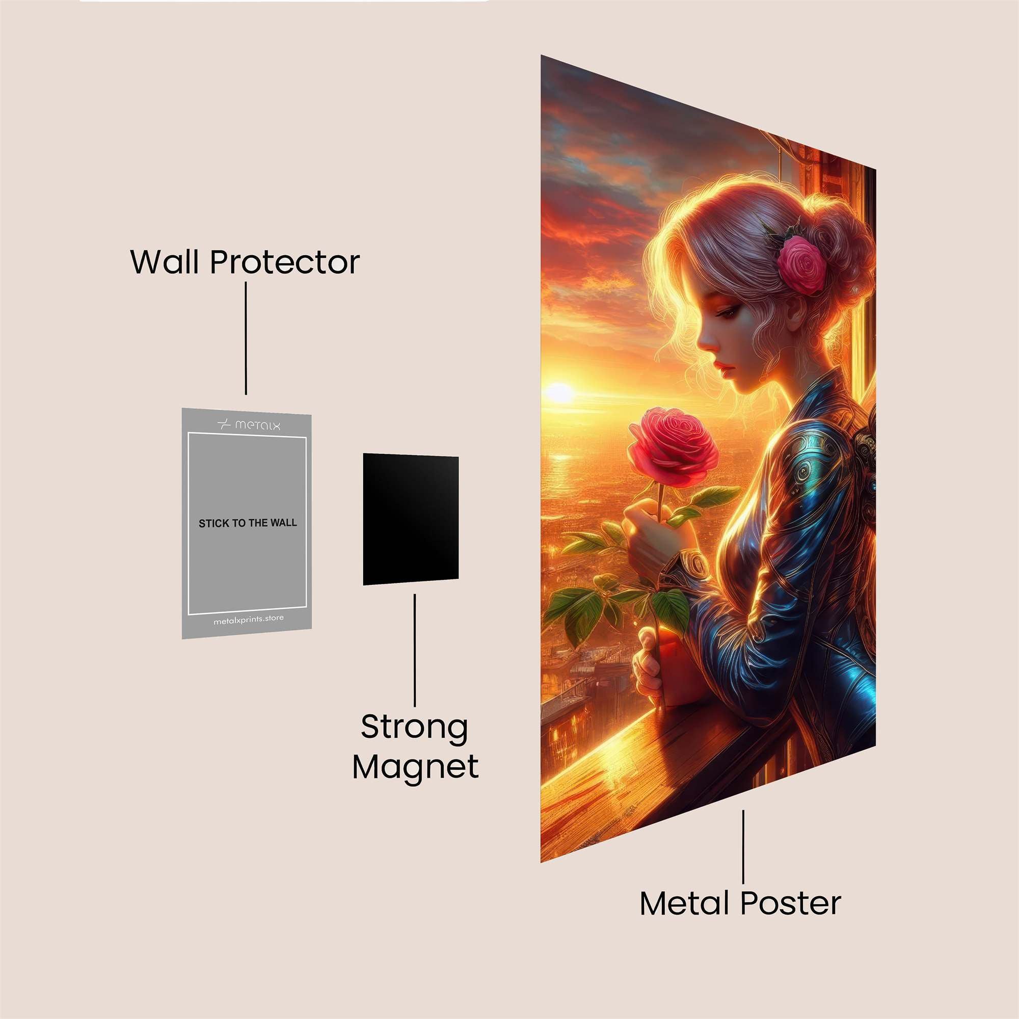 Angelica Serenity Safe Wall Magnetic / M