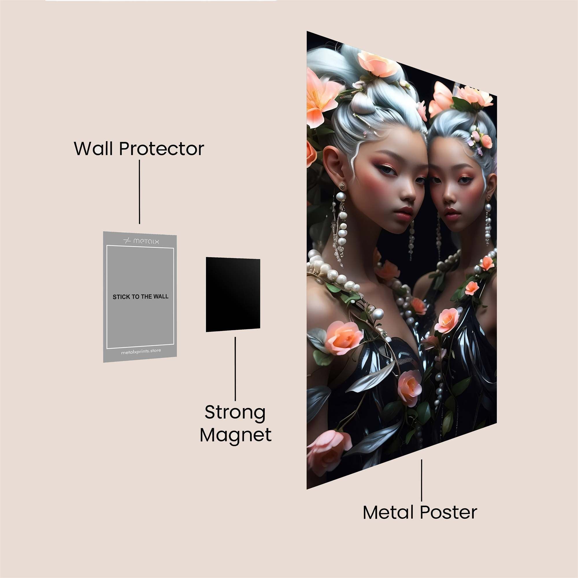 Fairy Elegance Safe Wall Magnetic / M