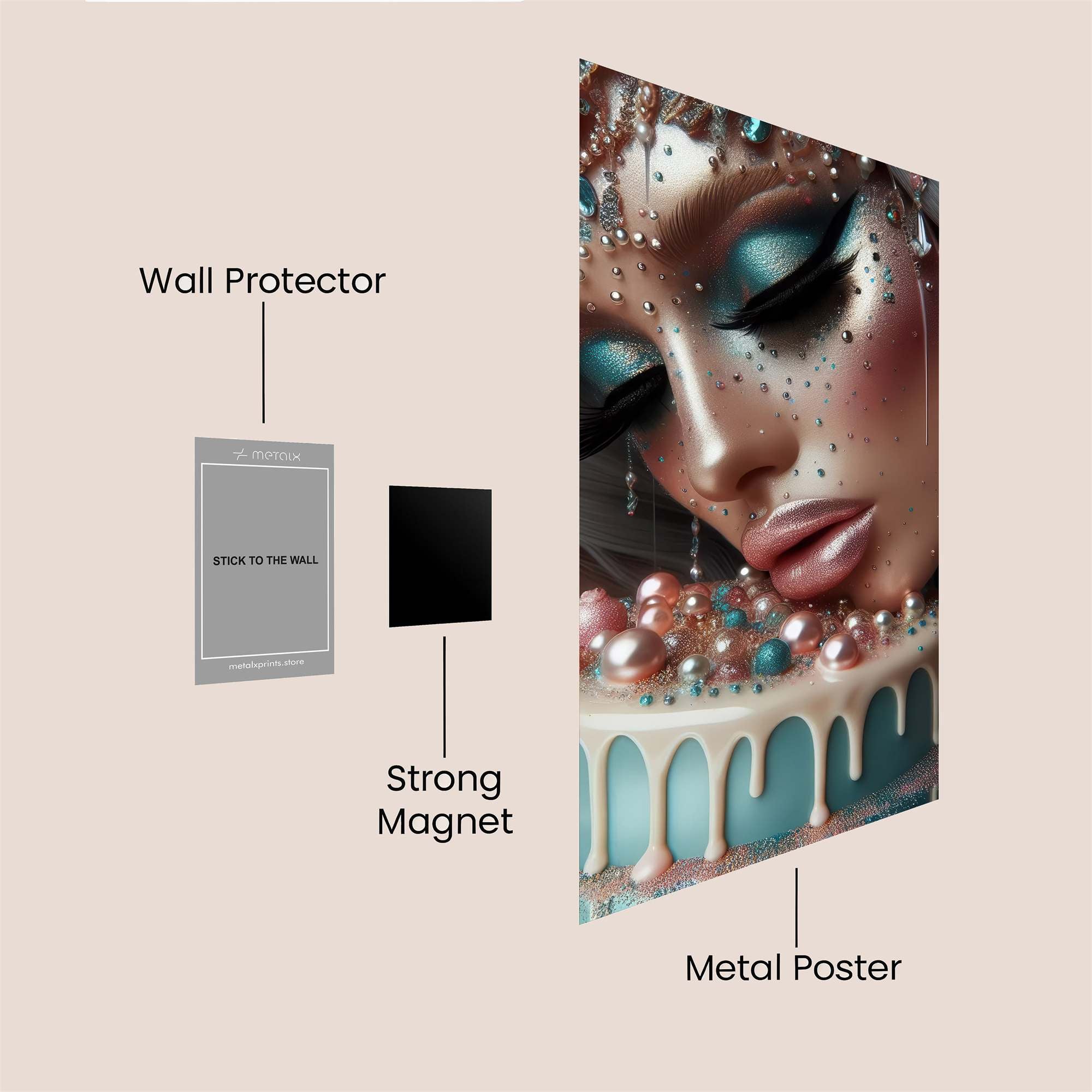 Pearl Bliss Safe Wall Magnetic / M