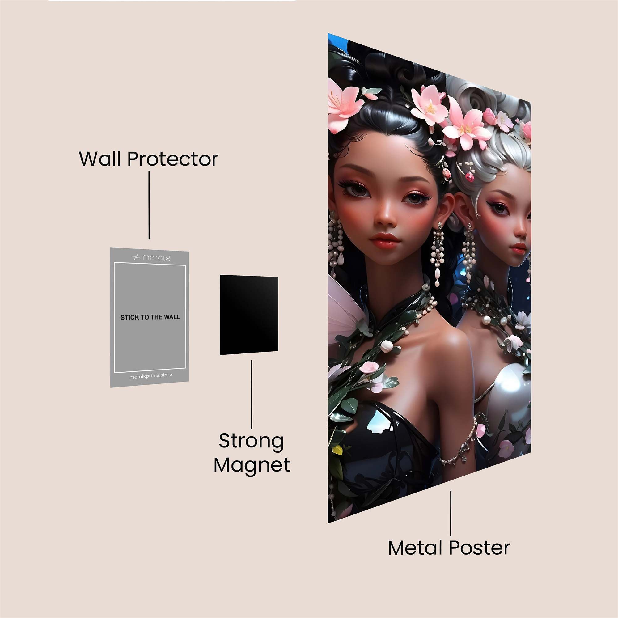 Fairy Elegance Safe Wall Magnetic / M