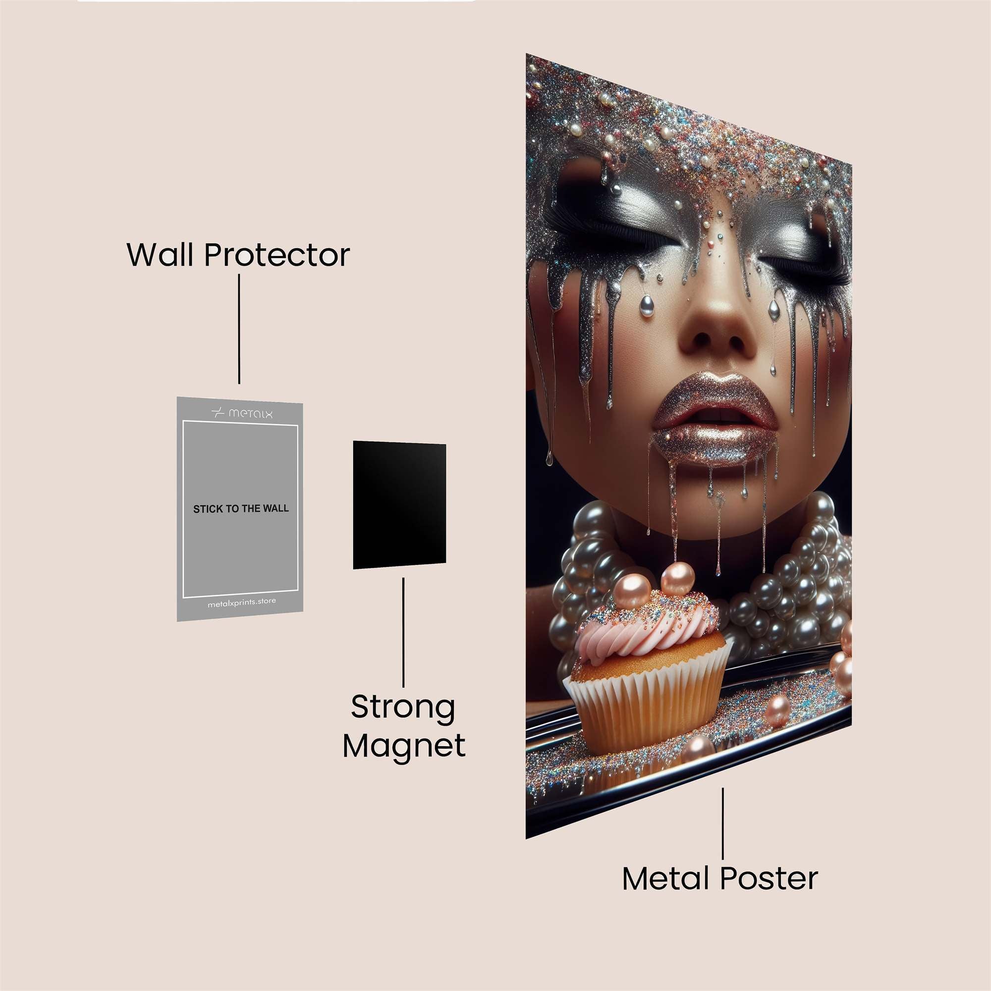 Pearl Melancholy Safe Wall Magnetic / M