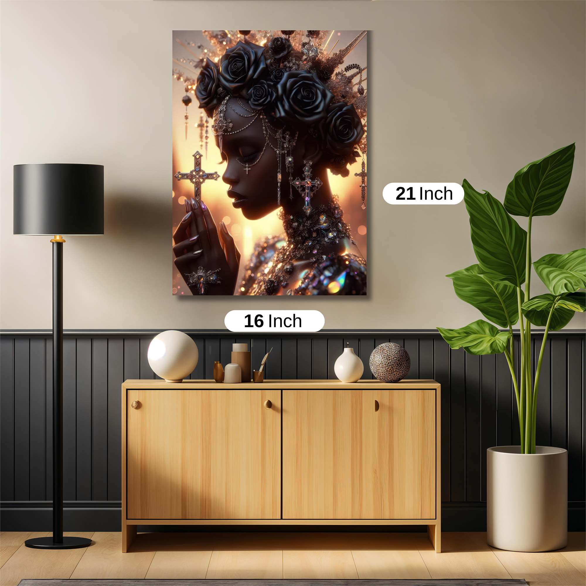 Ebony Serenity Safe Wall Magnetic / M