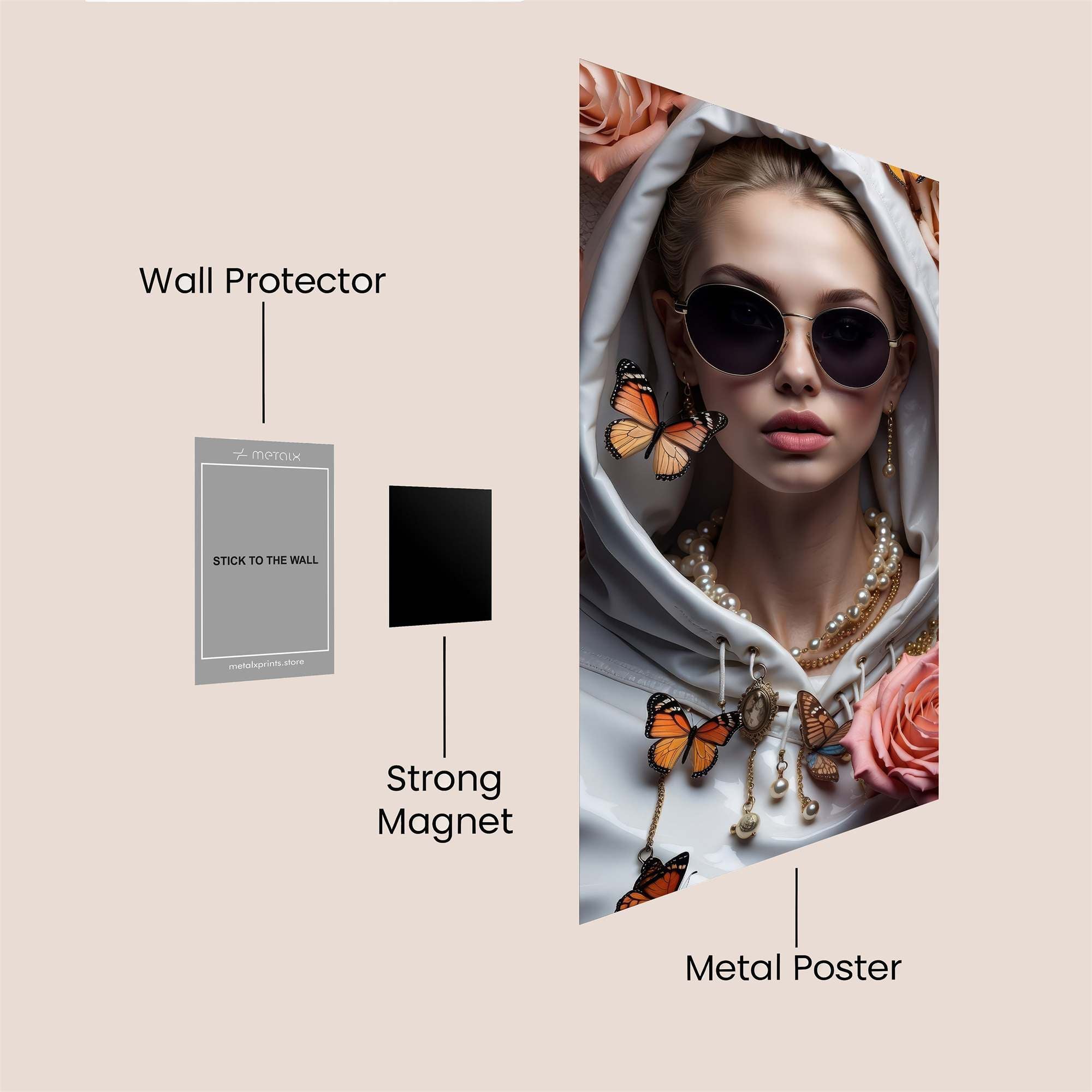 Butterfly Enigma Safe Wall Magnetic / M