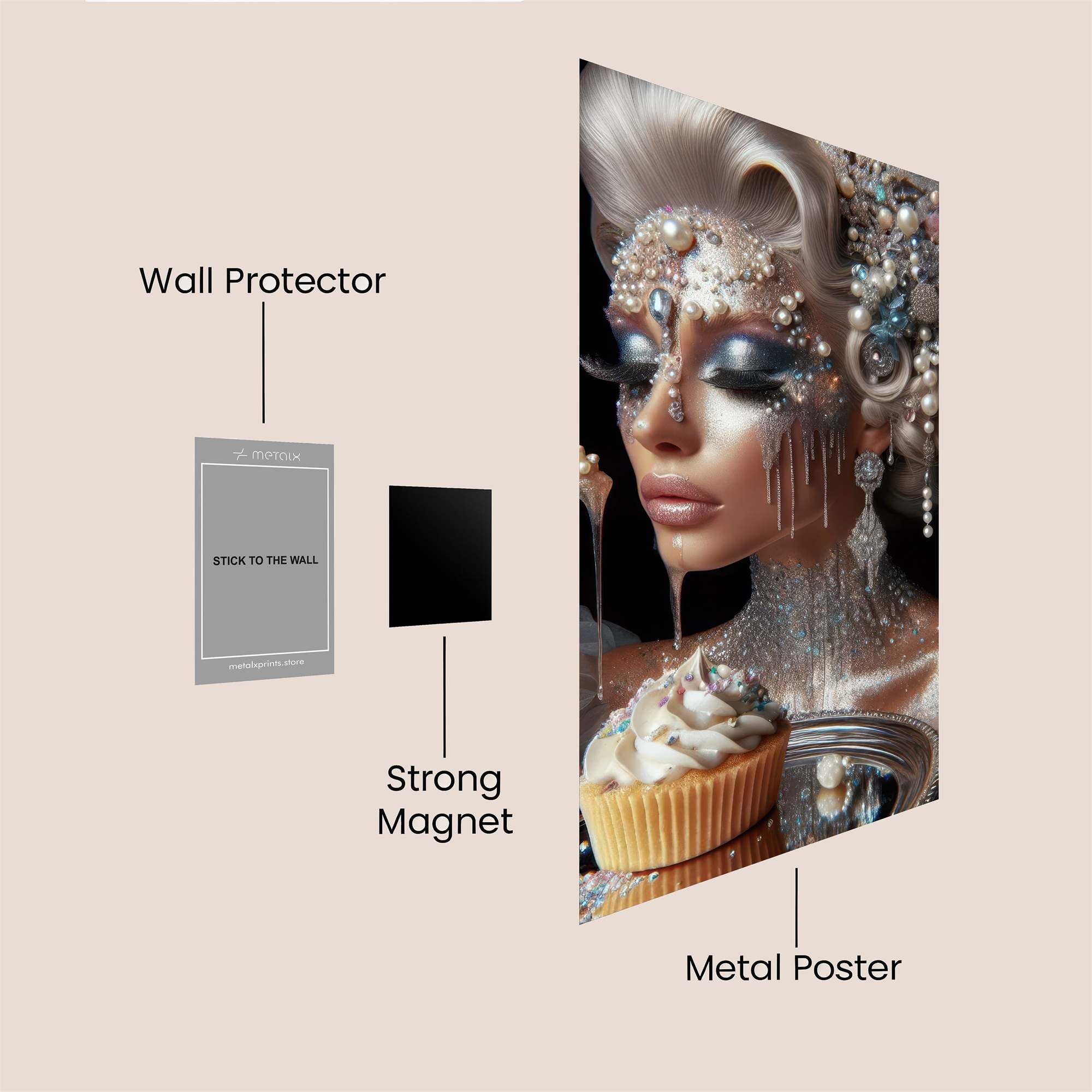 Pearl Elegance Safe Wall Magnetic / M