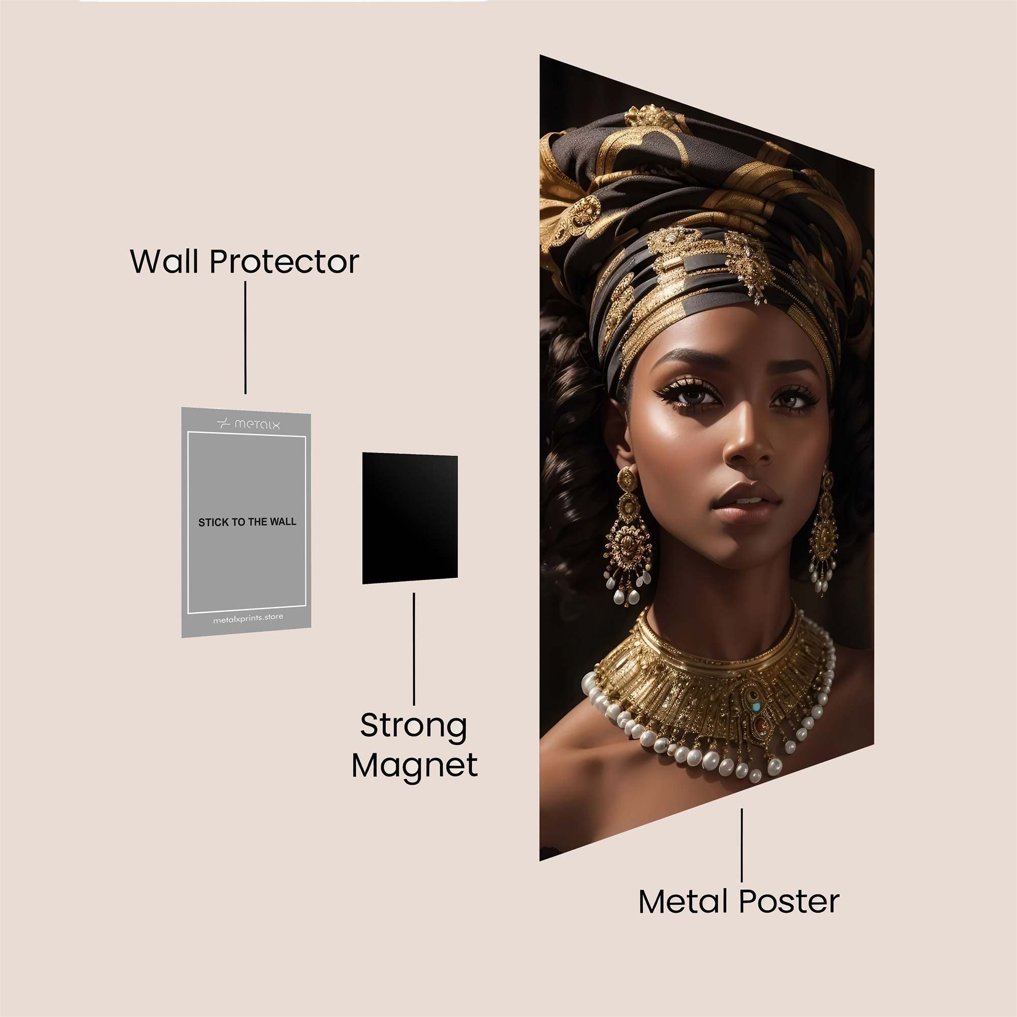 Queenly Elegance Safe Wall Magnetic / M